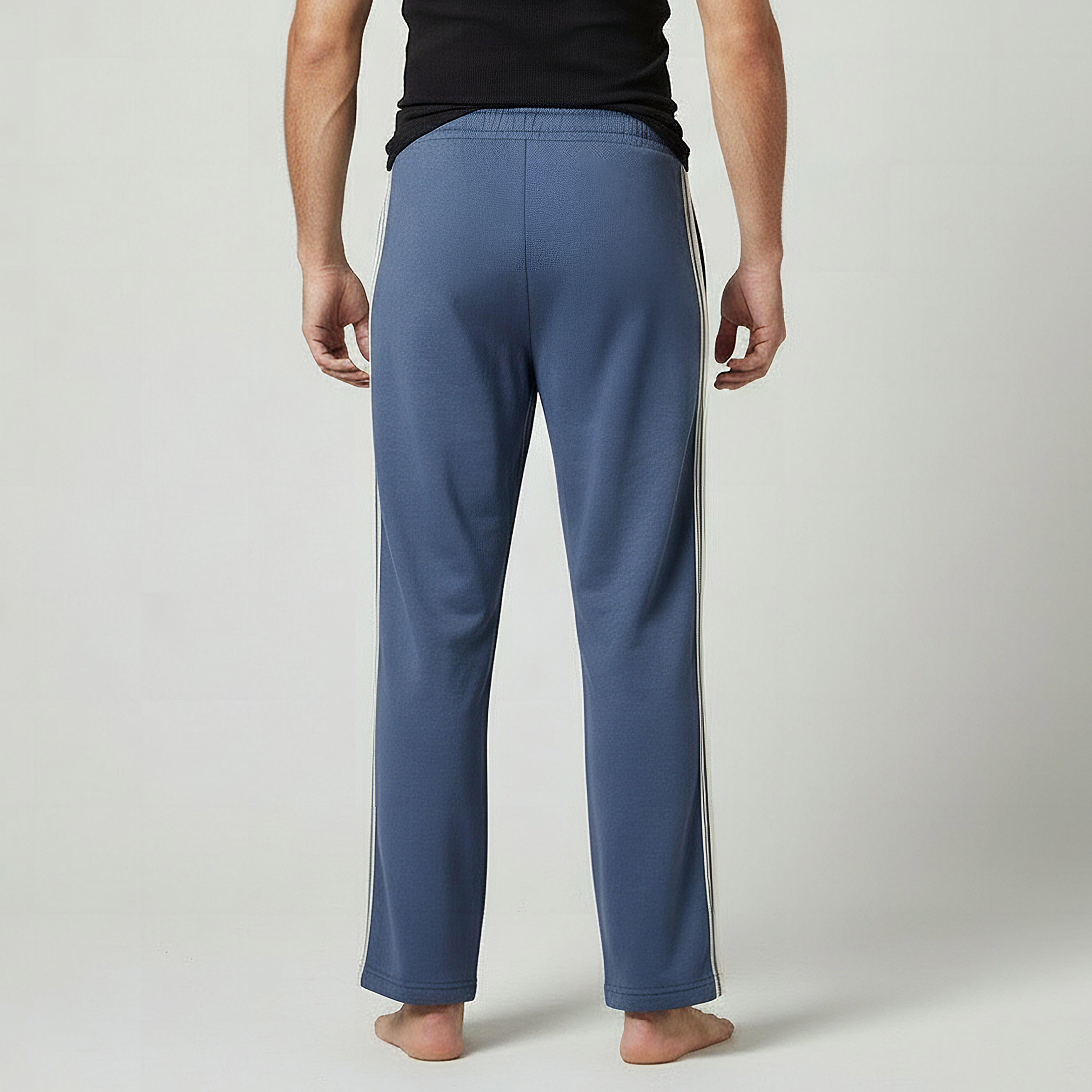 Men Straight-Leg Knit Pants with Tape Detail-men-clothing-bottoms-trousersandchinos-trousers-image-3