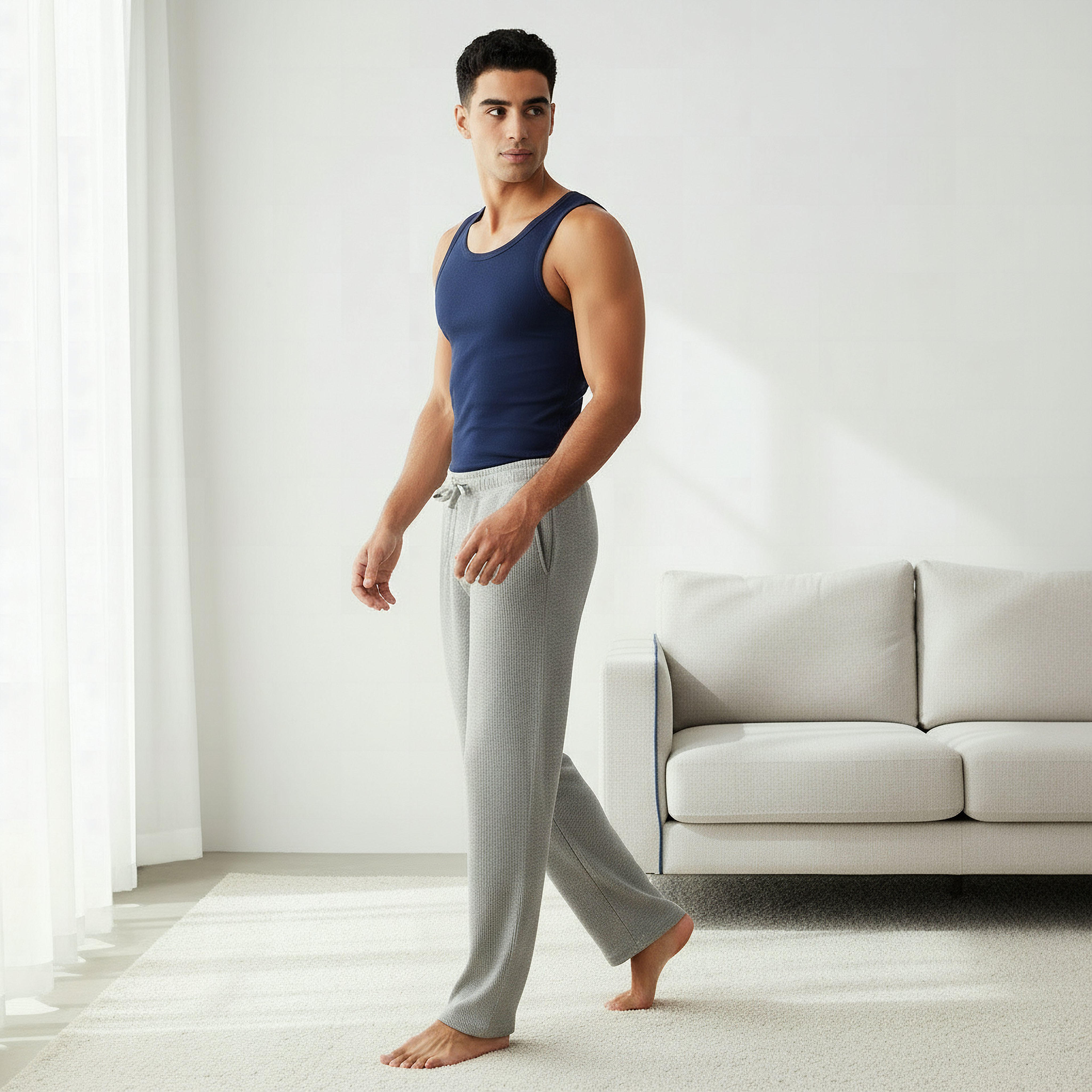 Men Ribbed Pyjama with Pockets-men-clothing-nightwear-pyjamaandshorts-image-2