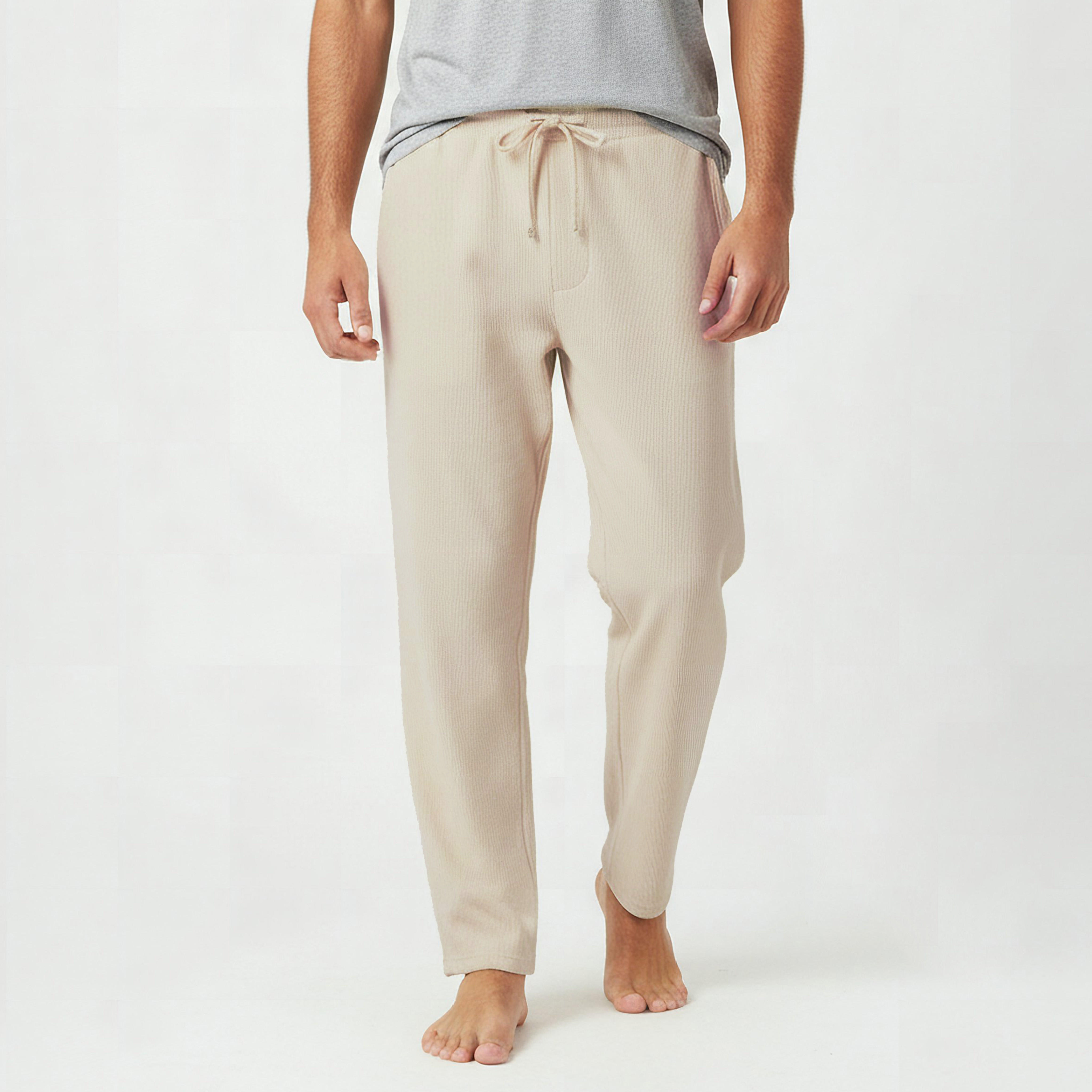 بنطلون بيجاما مضلع بجيوب للرجال-men-clothing-nightwear-pyjamaandshorts-image-4