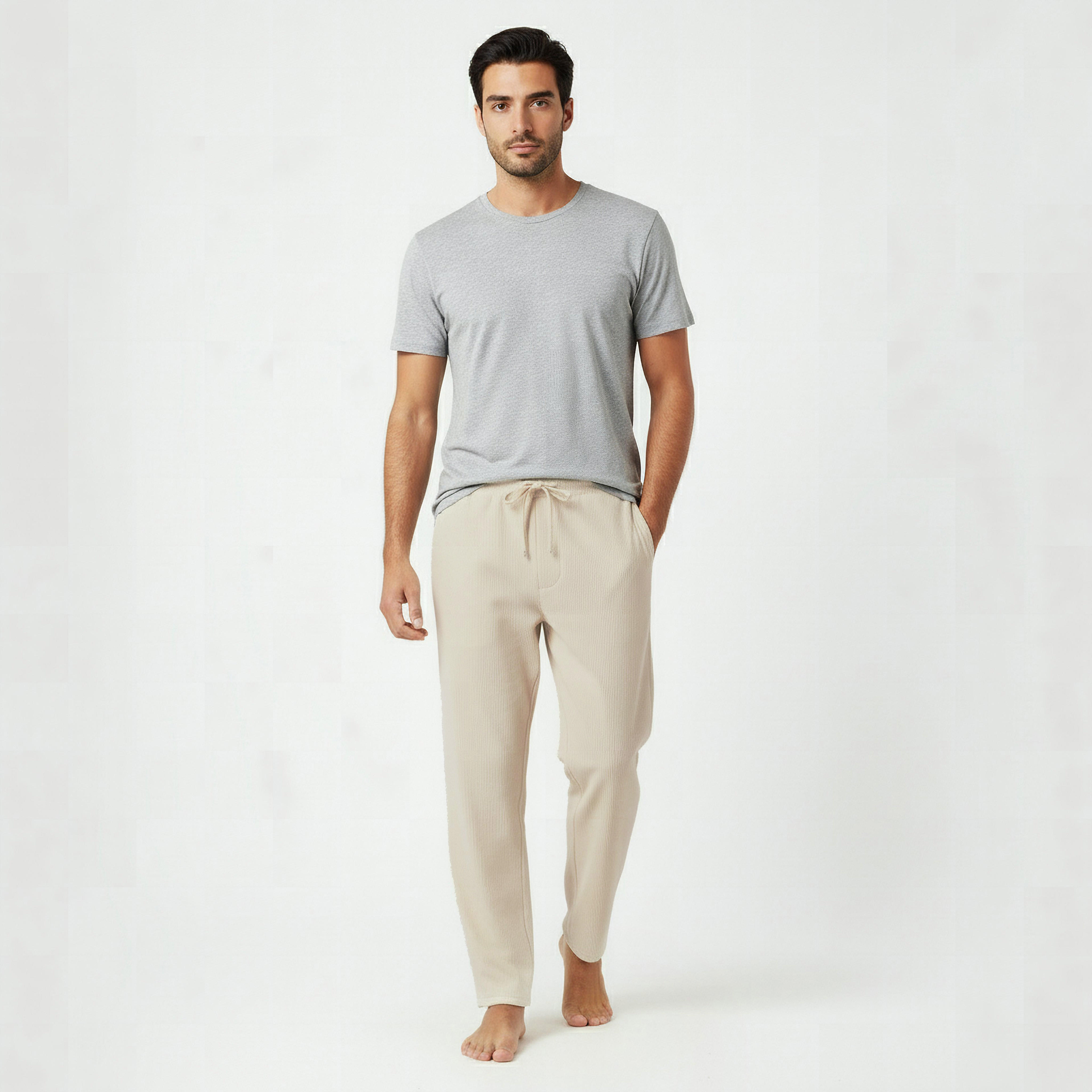 بنطلون بيجاما مضلع بجيوب للرجال-men-clothing-nightwear-pyjamaandshorts-image-3