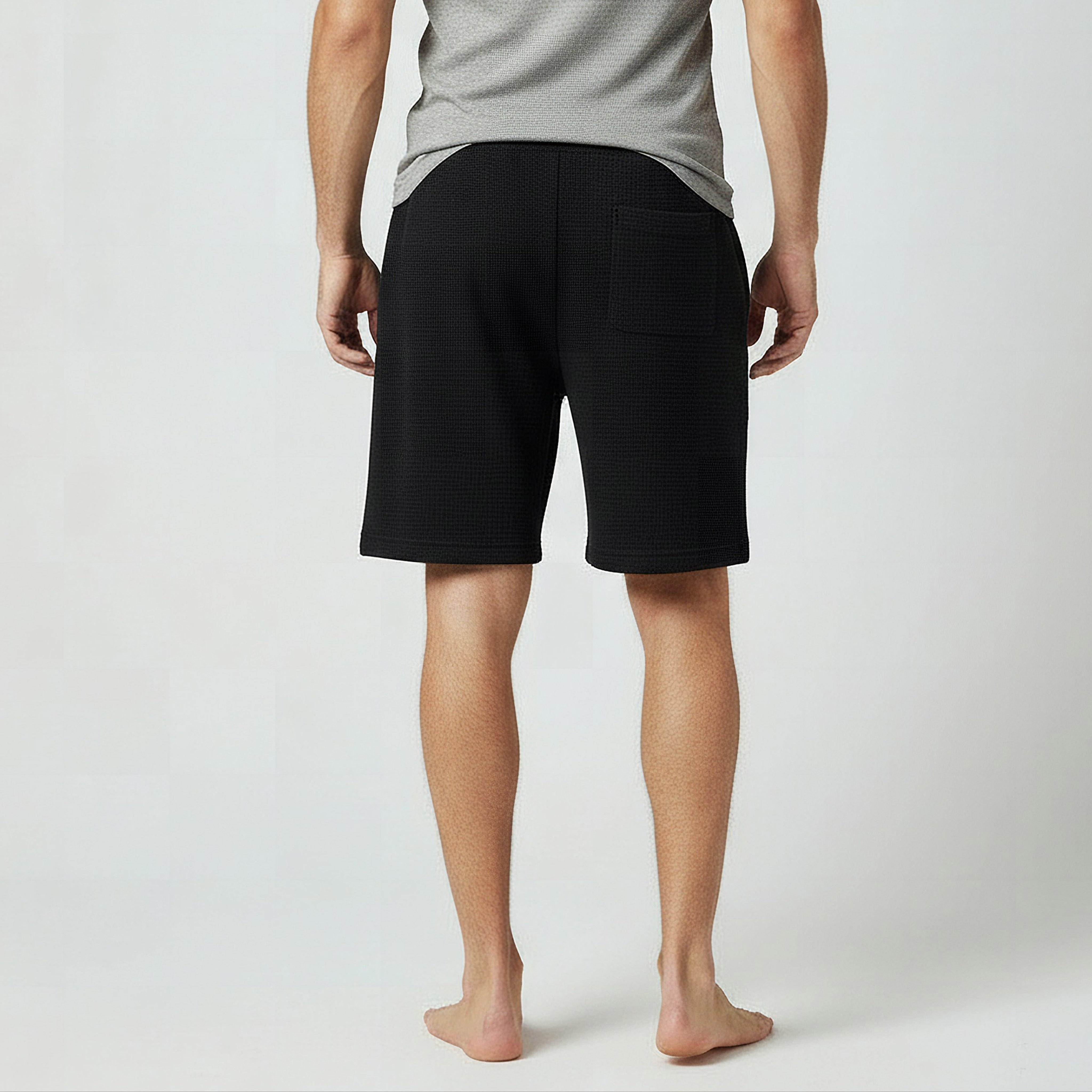 Men Flexi Waist Shorts Cotton-men-clothing-bottoms-shorts-image-3
