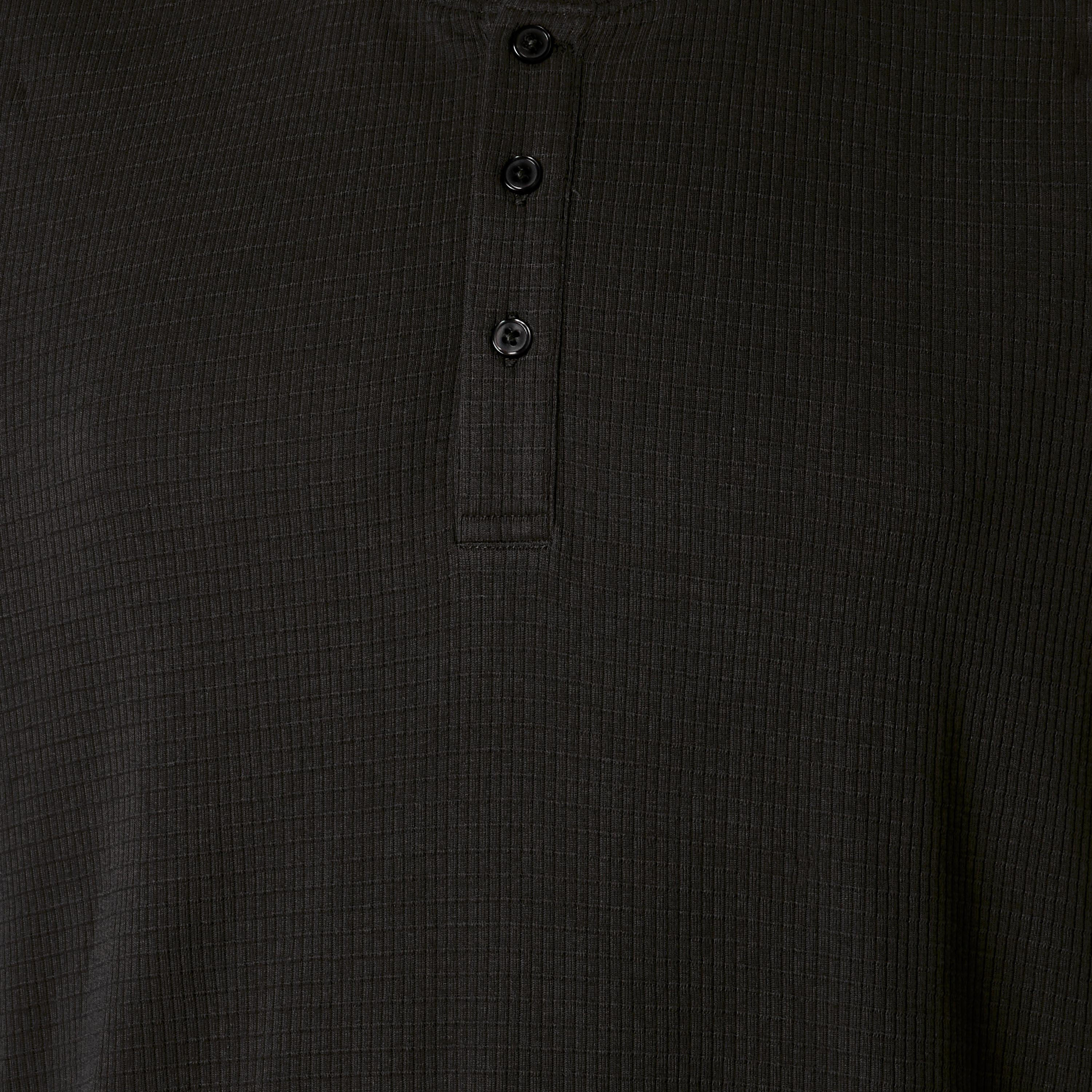 طقم نوم قطن وافل بارز الملمس وياقة هنلي للرجال-men-clothing-nightwear-sets-image-7