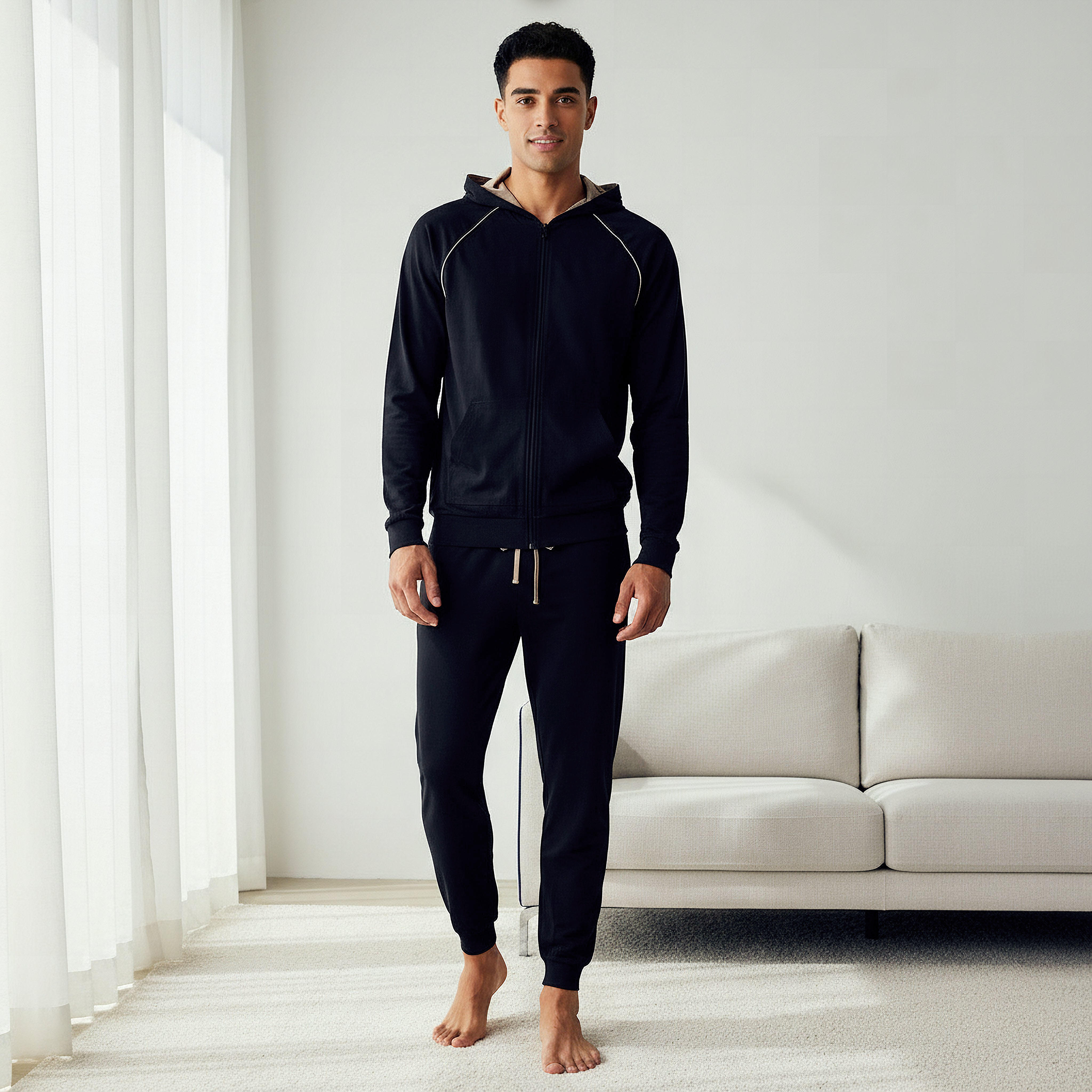 بنطلون بيجاما برباط إغلاق للرجال-men-clothing-nightwear-pyjamaandshorts-image-4