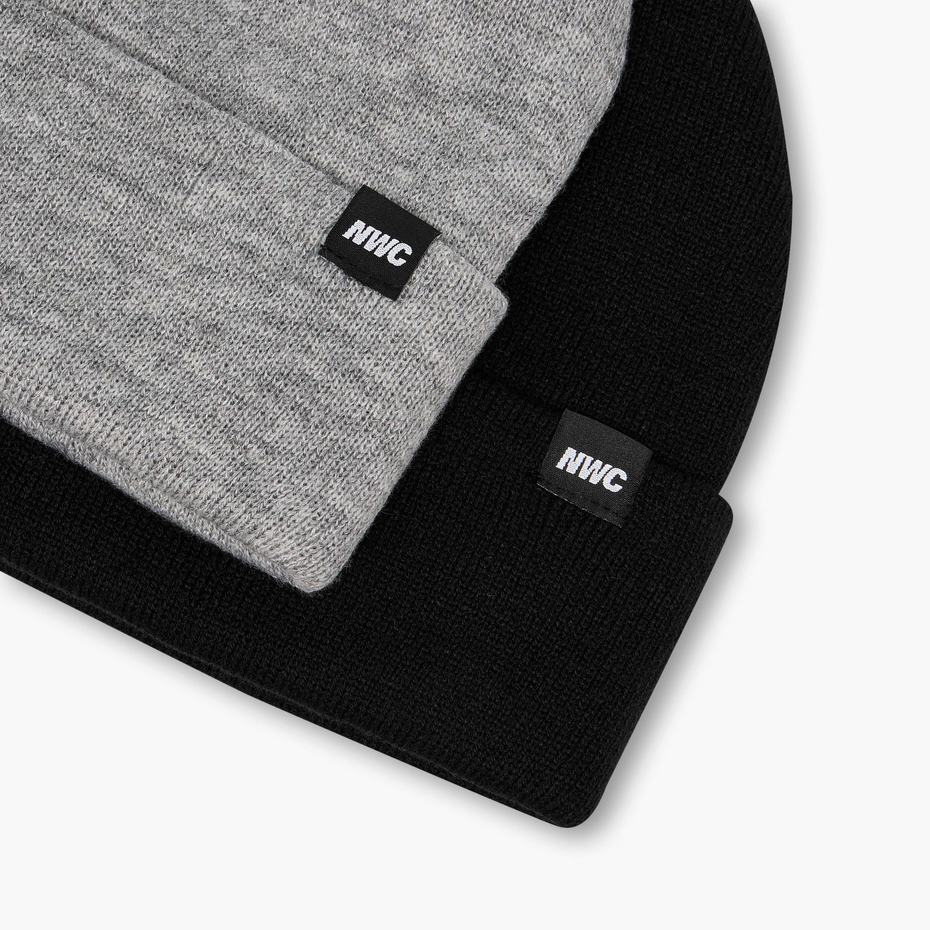 Men Beanie with Applique Detail - Set of 2-men-caps-image-6