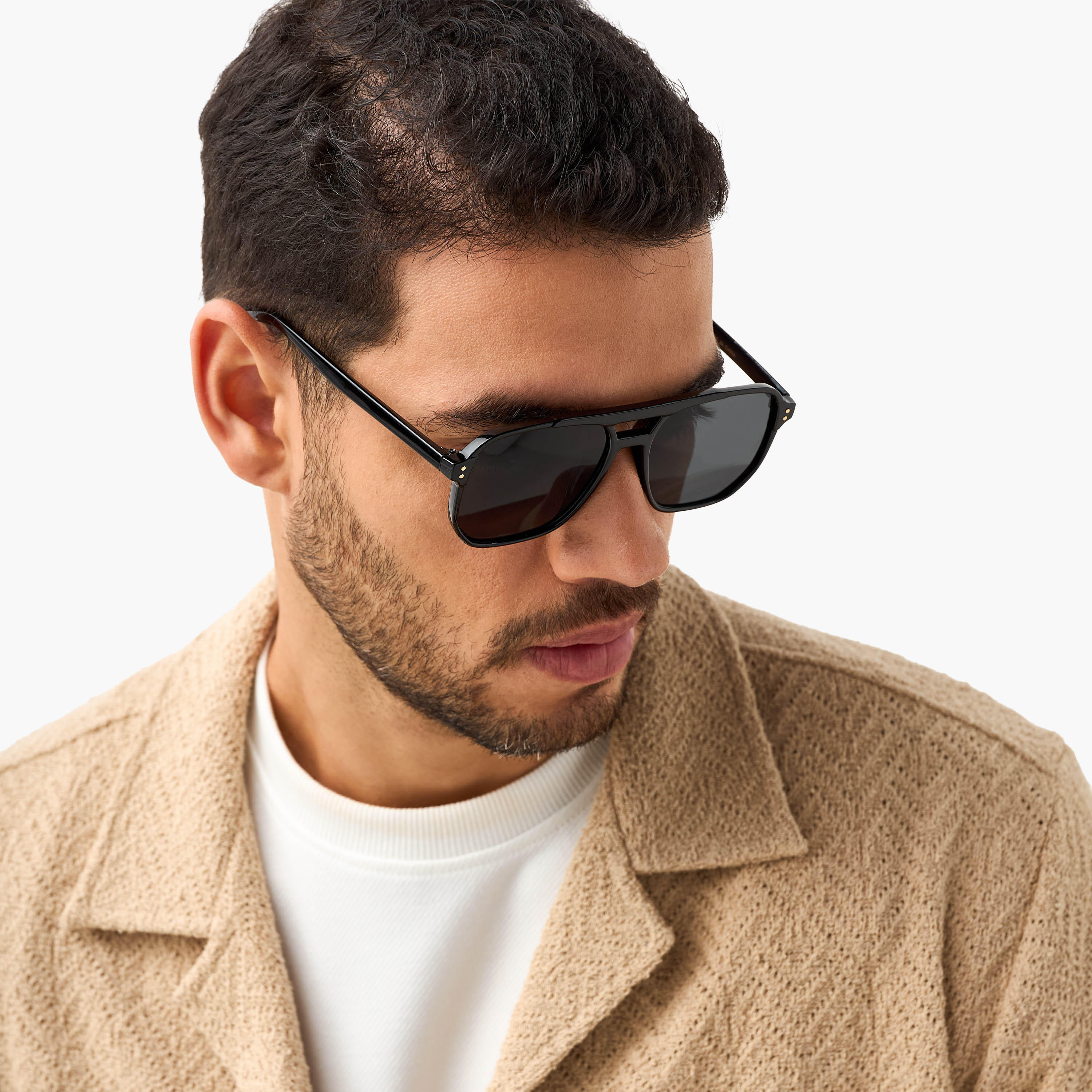 نظارة شمسية رجالية بعدسات رمادية-men-sunglasses-image-5