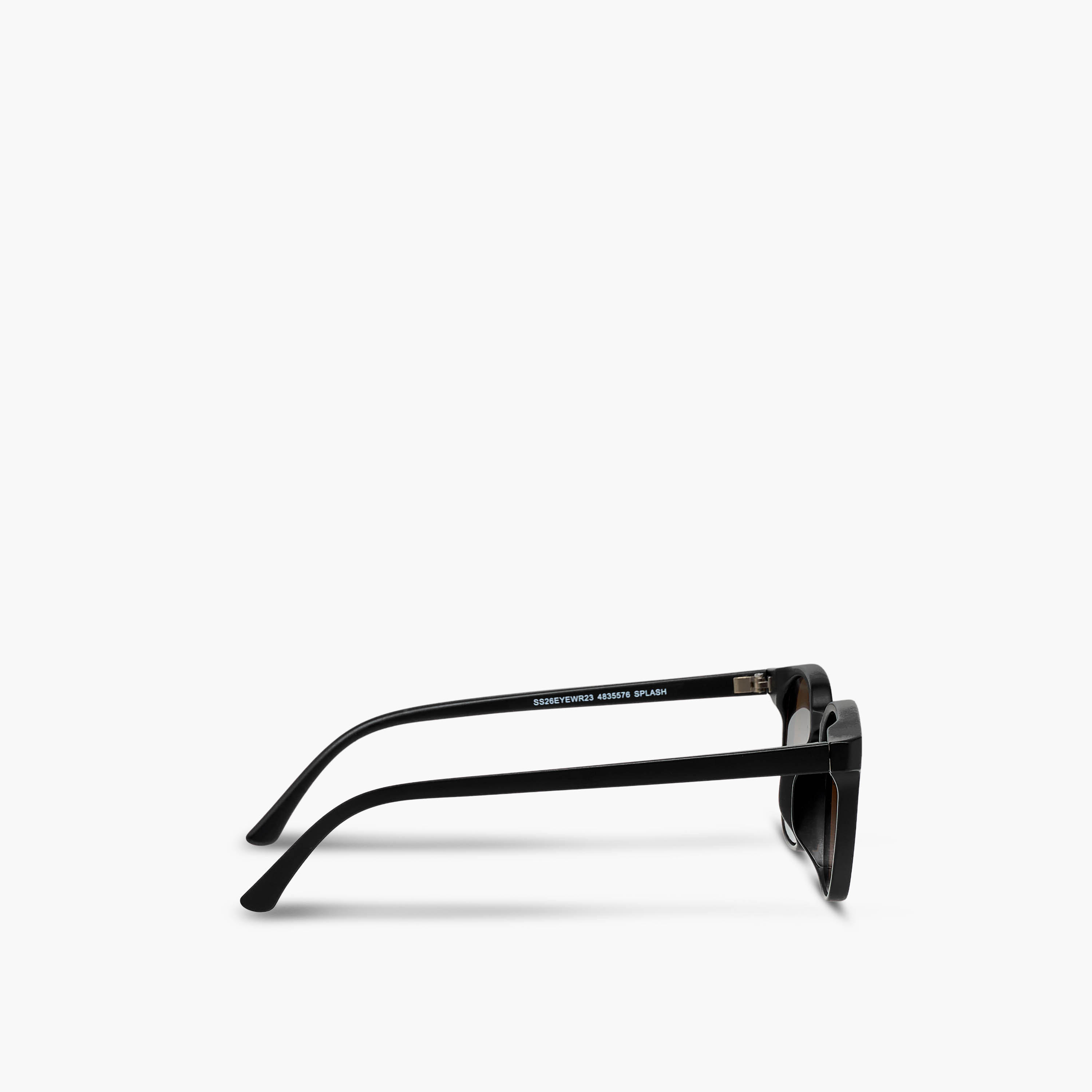 Men Wayfarer Black Lens Sunglasses-men-sunglasses-image-4