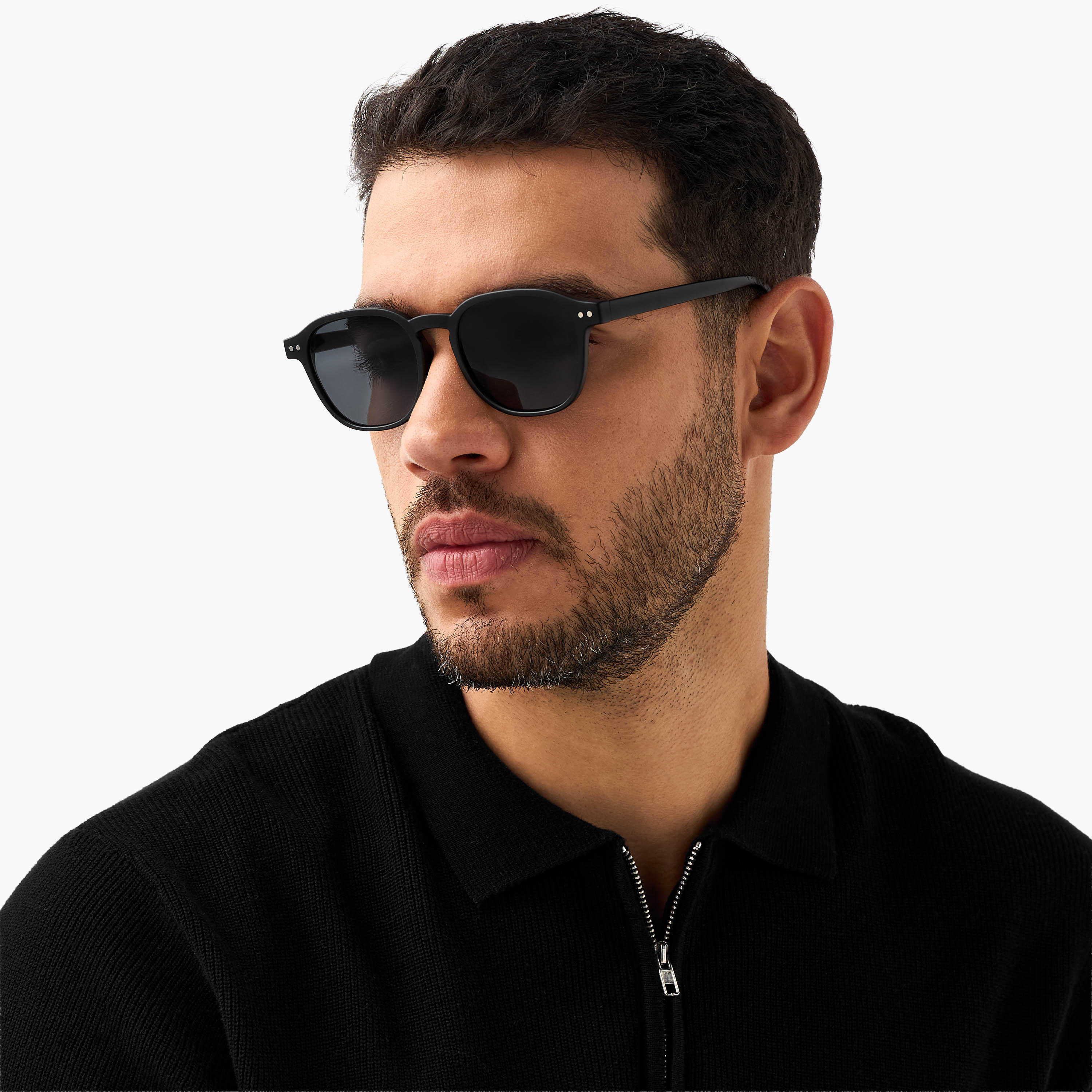 Men Wayfarer Grey Lens Sunglasses-men-sunglasses-image-2