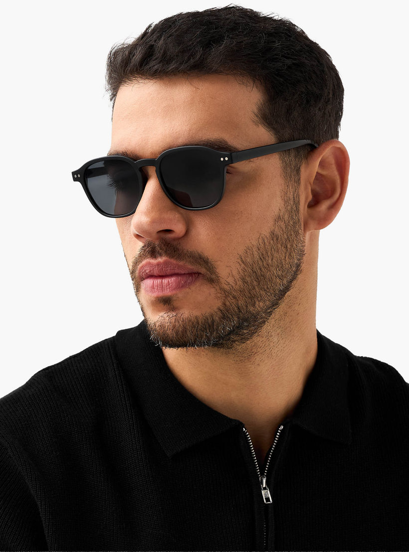Men Wayfarer Grey Lens Sunglasses-men-sunglasses-image-2