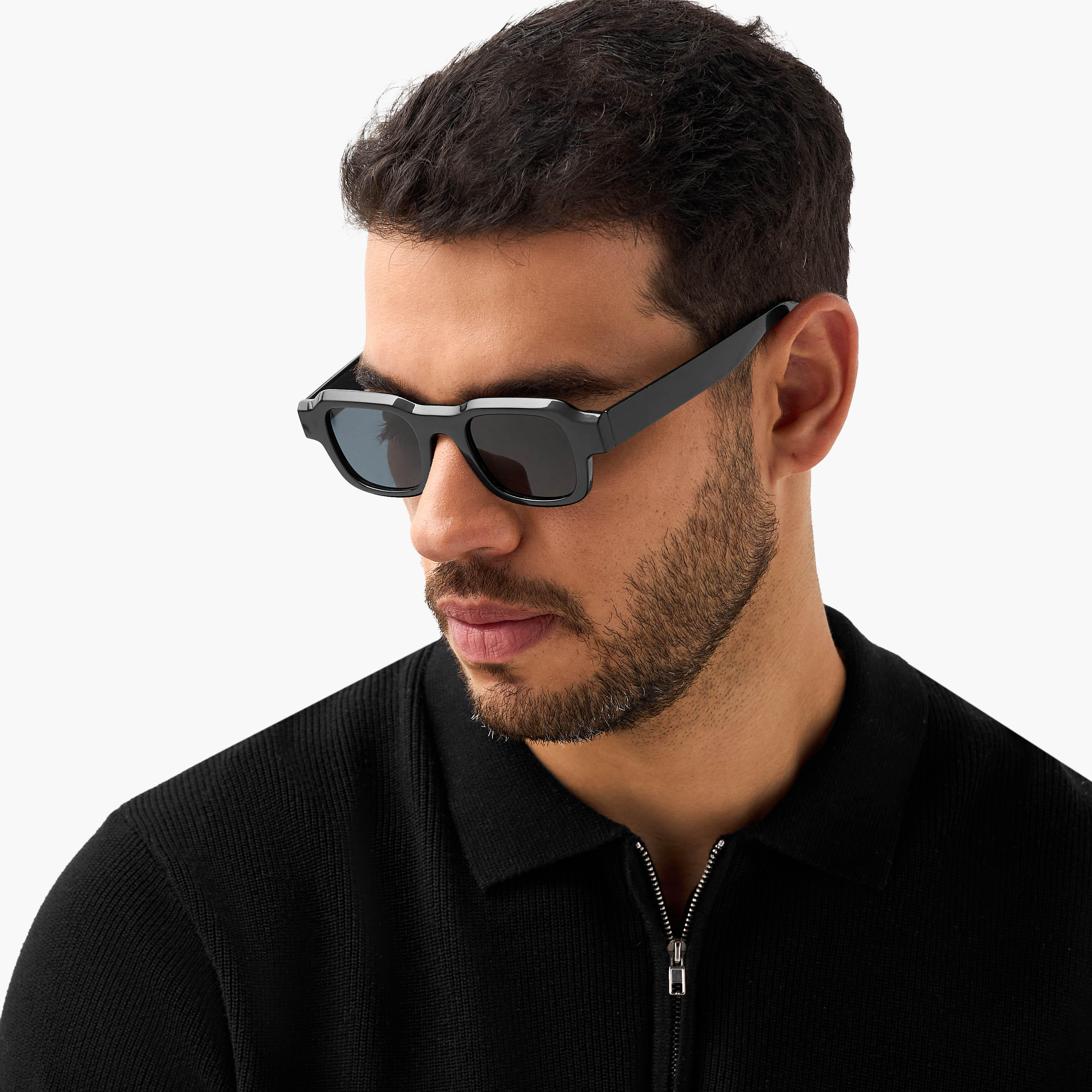 نظارة شمسية مستطيلة بعدسات زرقاء للرجال-men-sunglasses-image-5