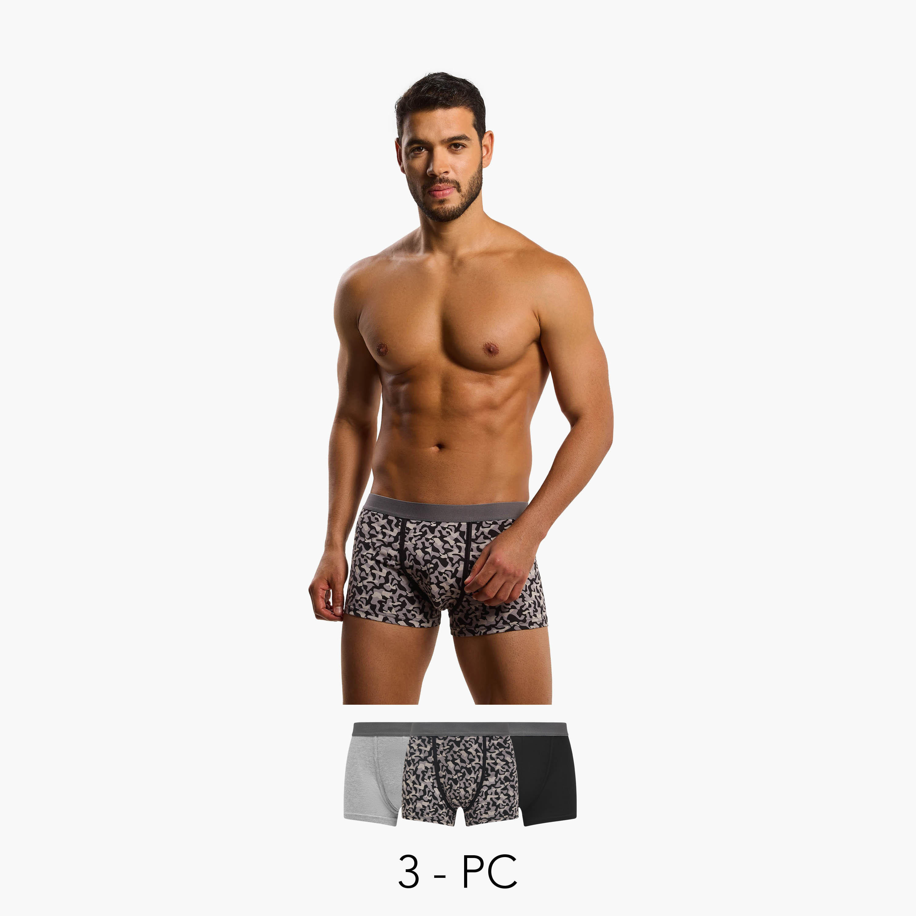Men Assorted Hipster Trunks - Pack of 3-men-clothing-innerwear-underwear-image-1