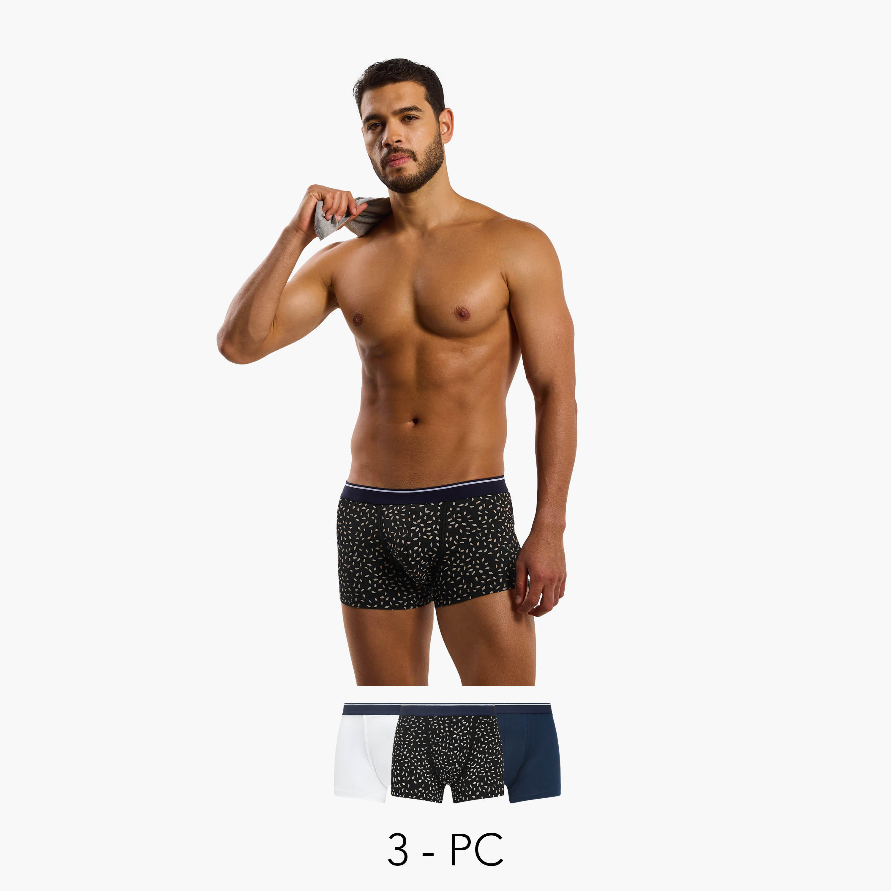 سروال هيبستر ترانك داخلي للرجال - طقم 3 قطع متنوعة-men-clothing-innerwear-underwear-image-9