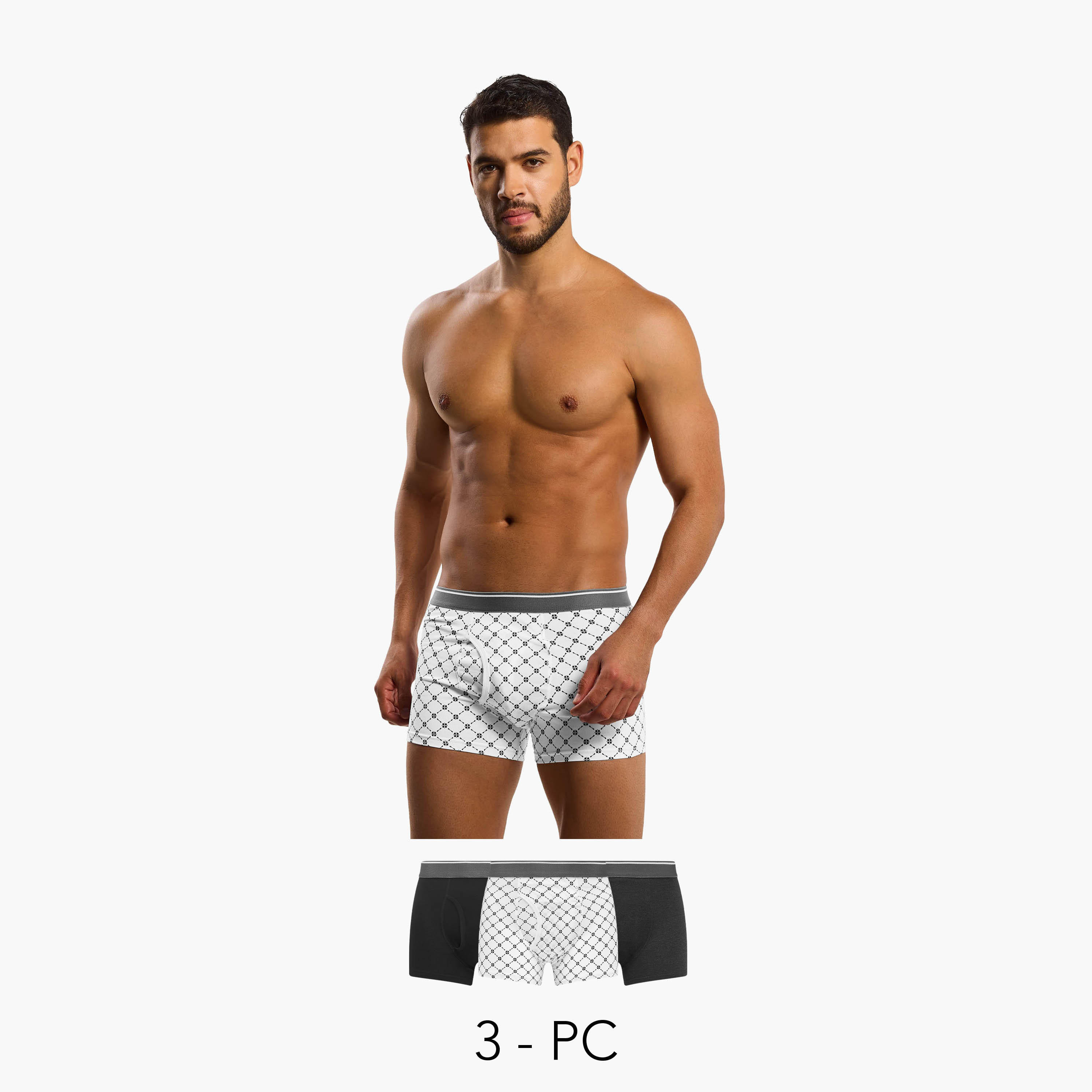 Men Assorted Hipster Trunks - Pack of 3-men-clothing-innerwear-underwear-image-1