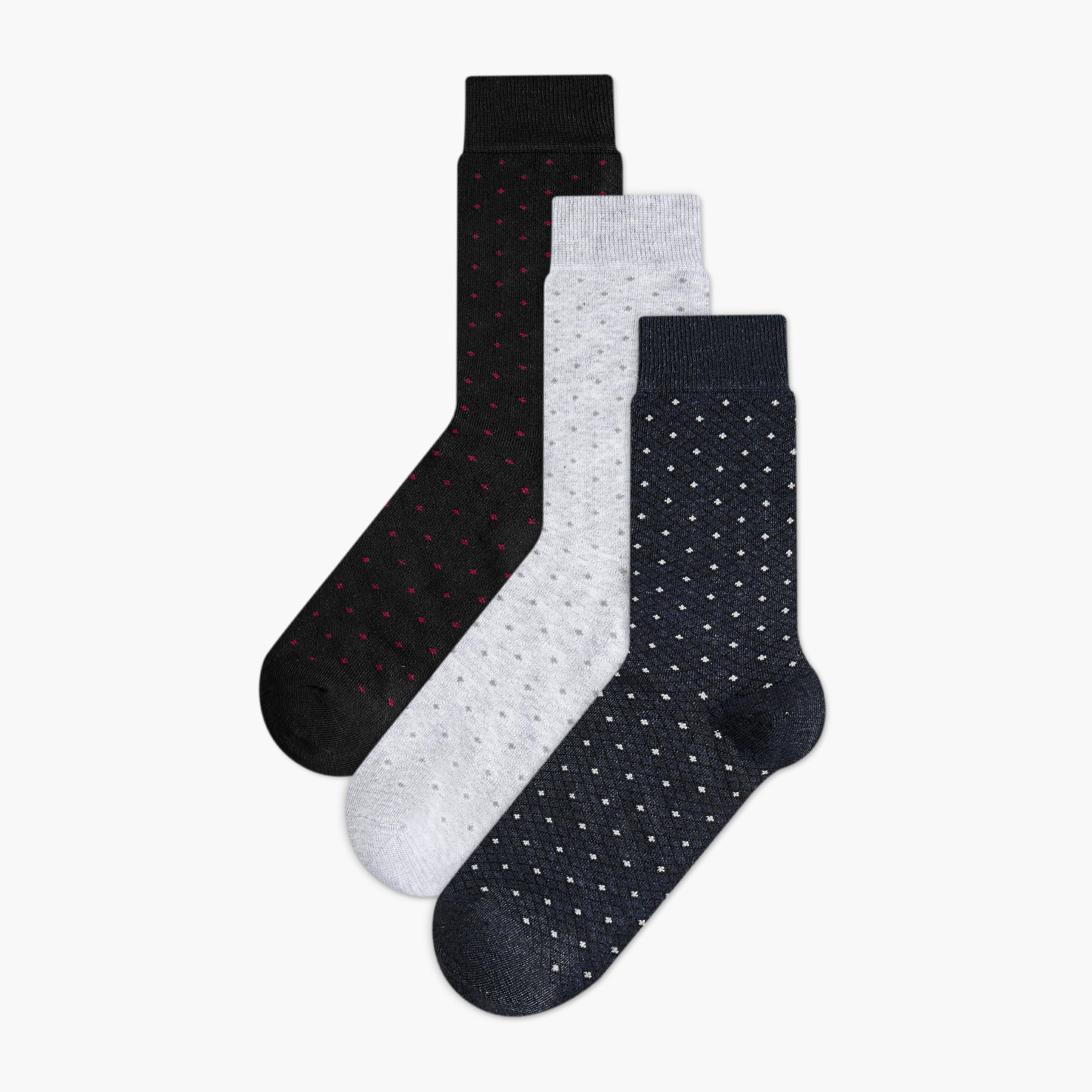 Men Socks Crew Length - Set of 3-men-socks-image-1