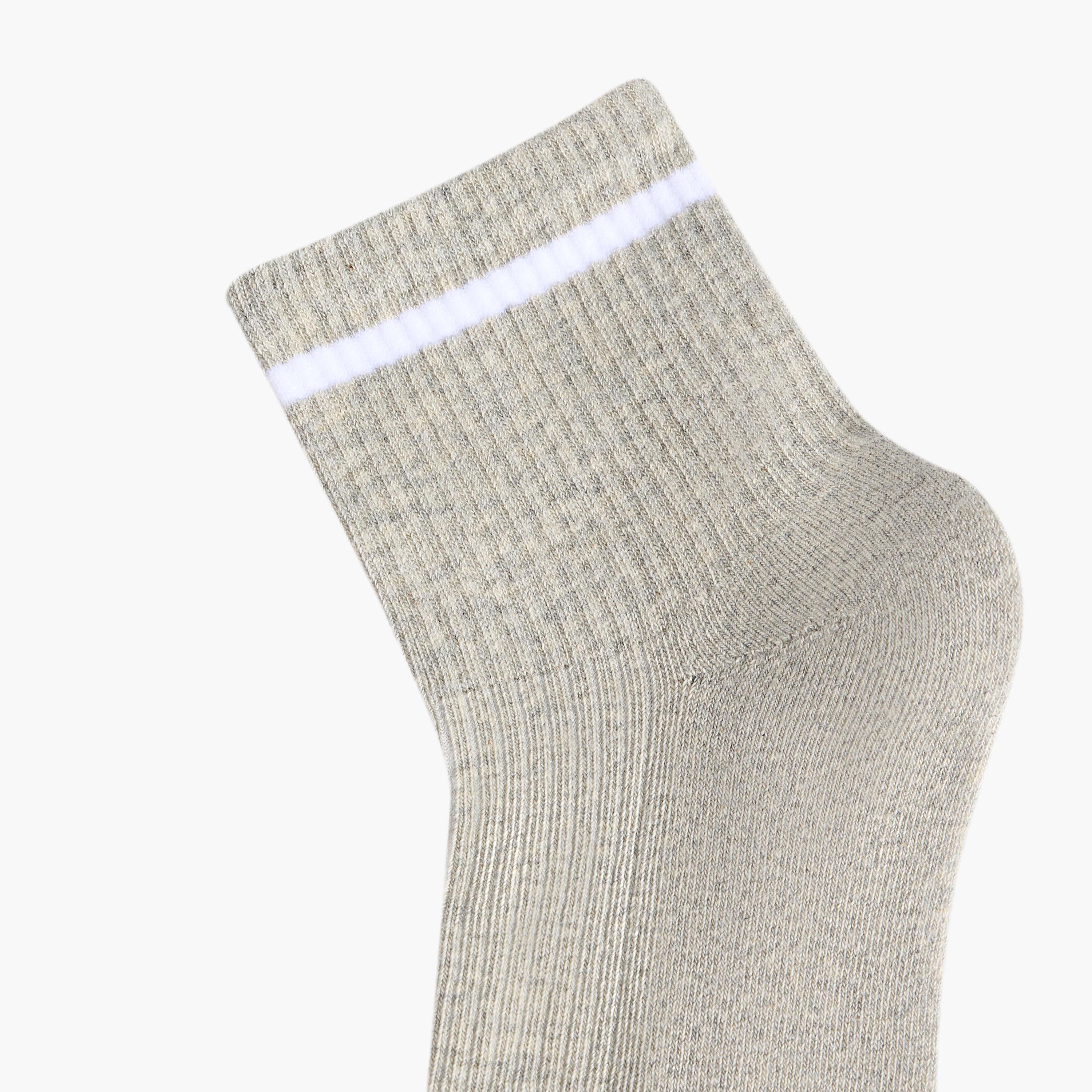 جوارب تيري طول الكاحل للرجال - طقم من 5-men-socks-image-5