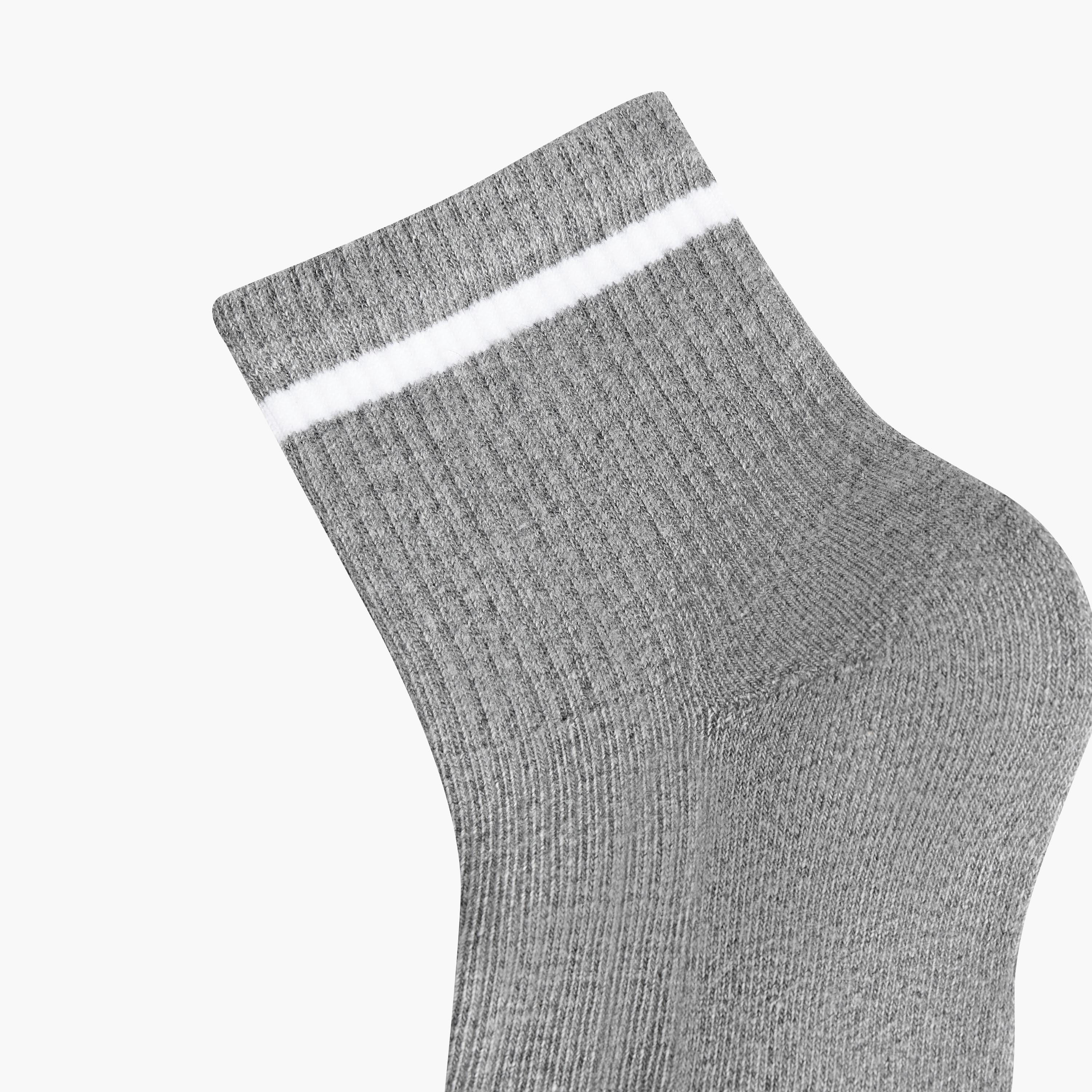 جوارب تيري طول الكاحل للرجال - طقم من 5-men-socks-image-1