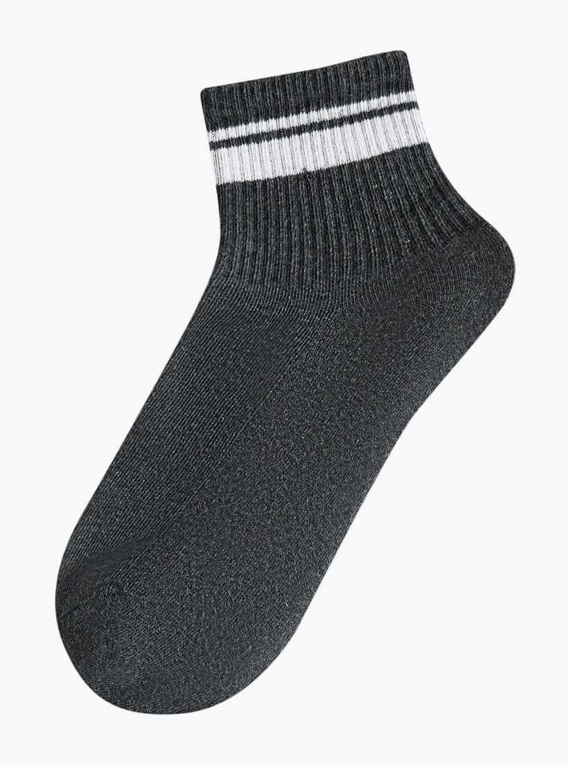 Men Socks Ankle Length Terry - Set of 5-men-socks-image-2