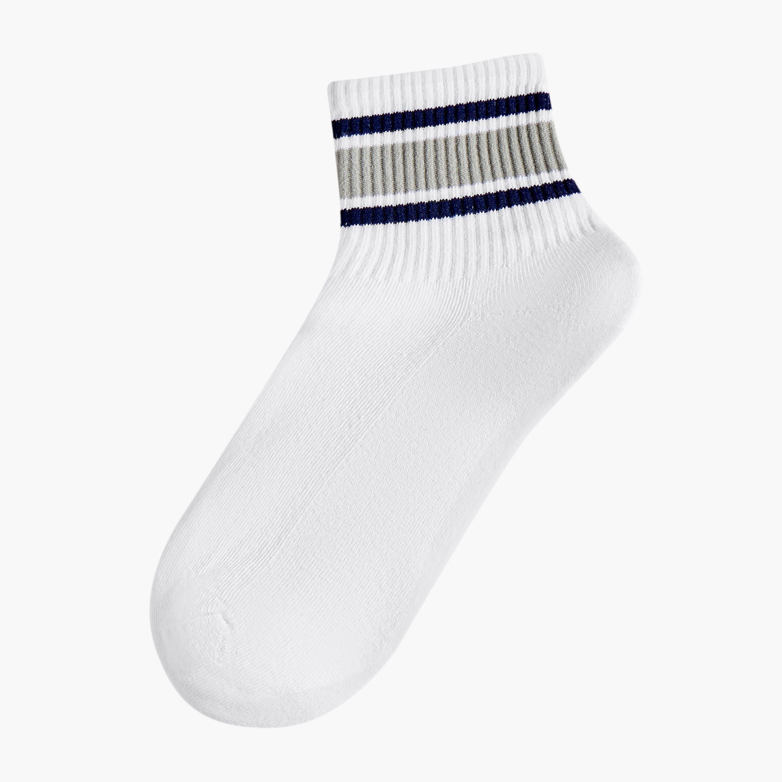 جوارب تيري طول الكاحل للرجال - طقم من 5-men-socks-image-2