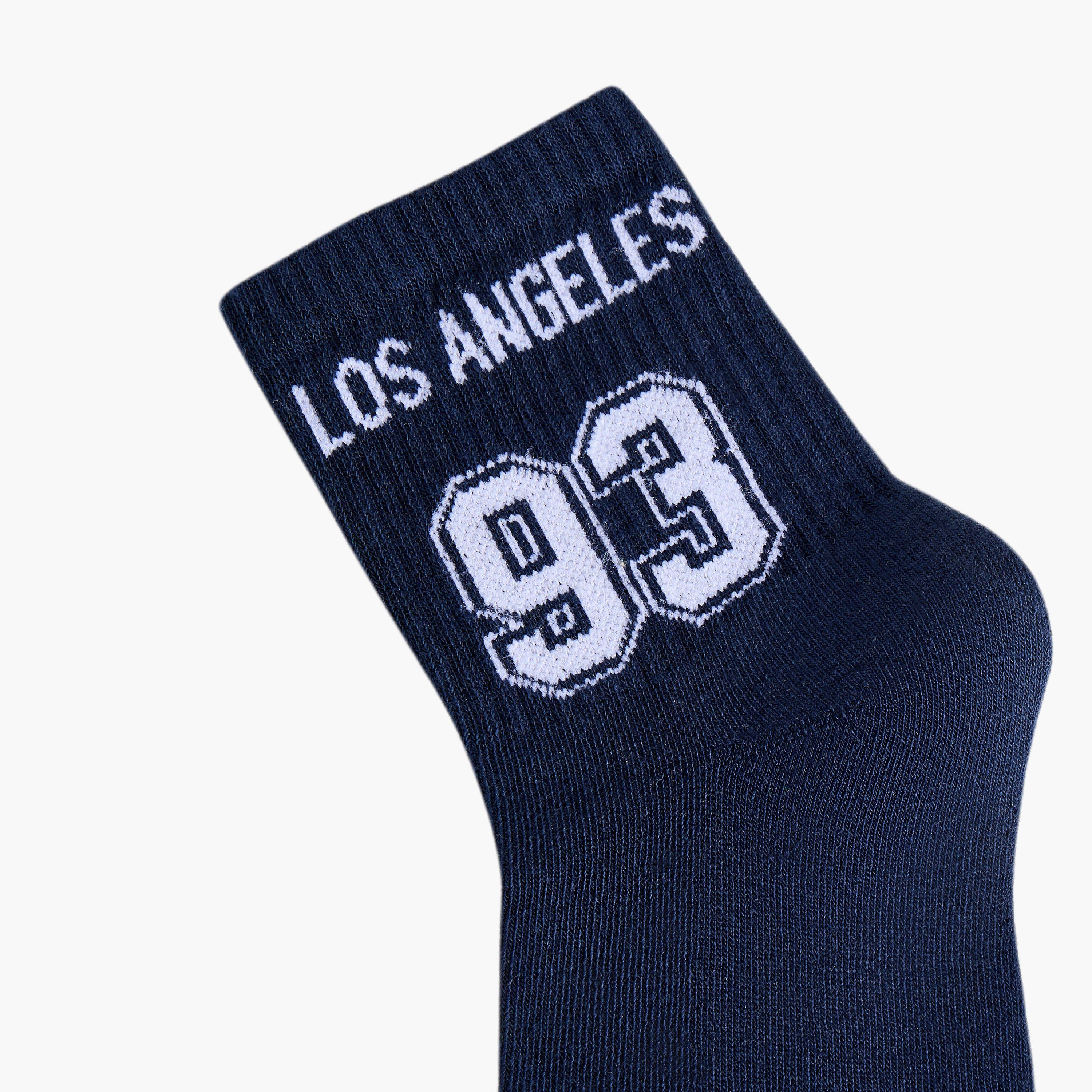 جوارب تيري طول الكاحل للرجال - طقم من 5-men-socks-image-5