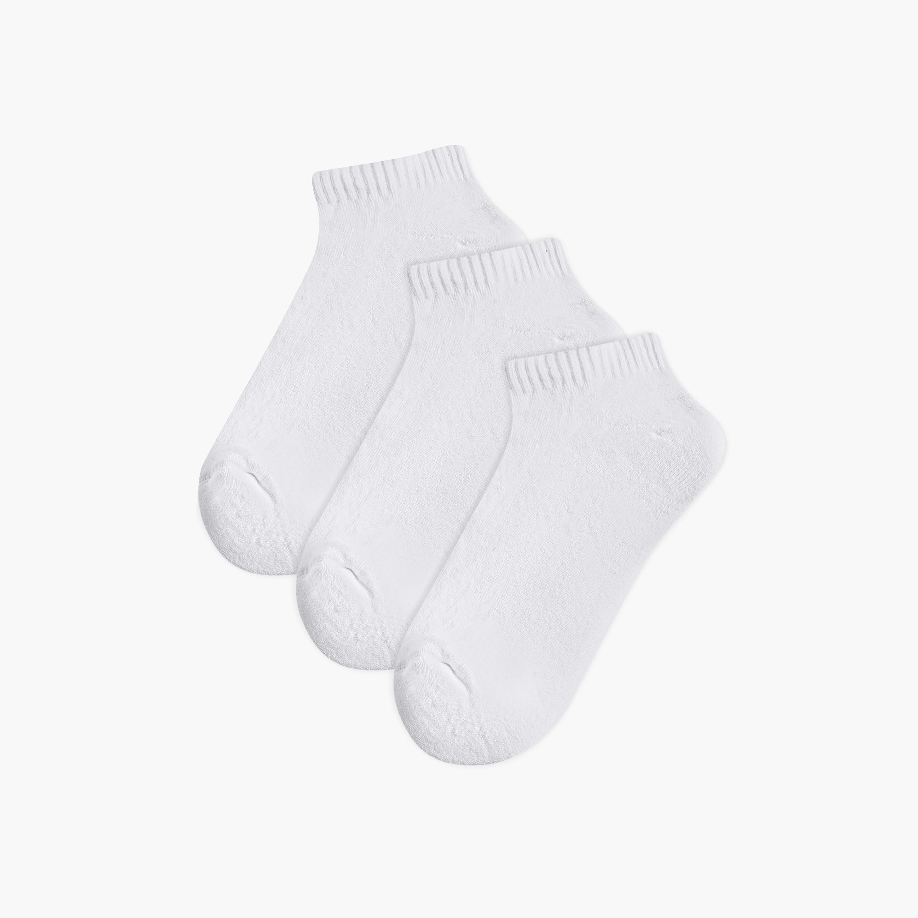 طقم جوارب نصف تيري 3 أزواج بطول الكاحل للرجال-men-socks-image-5