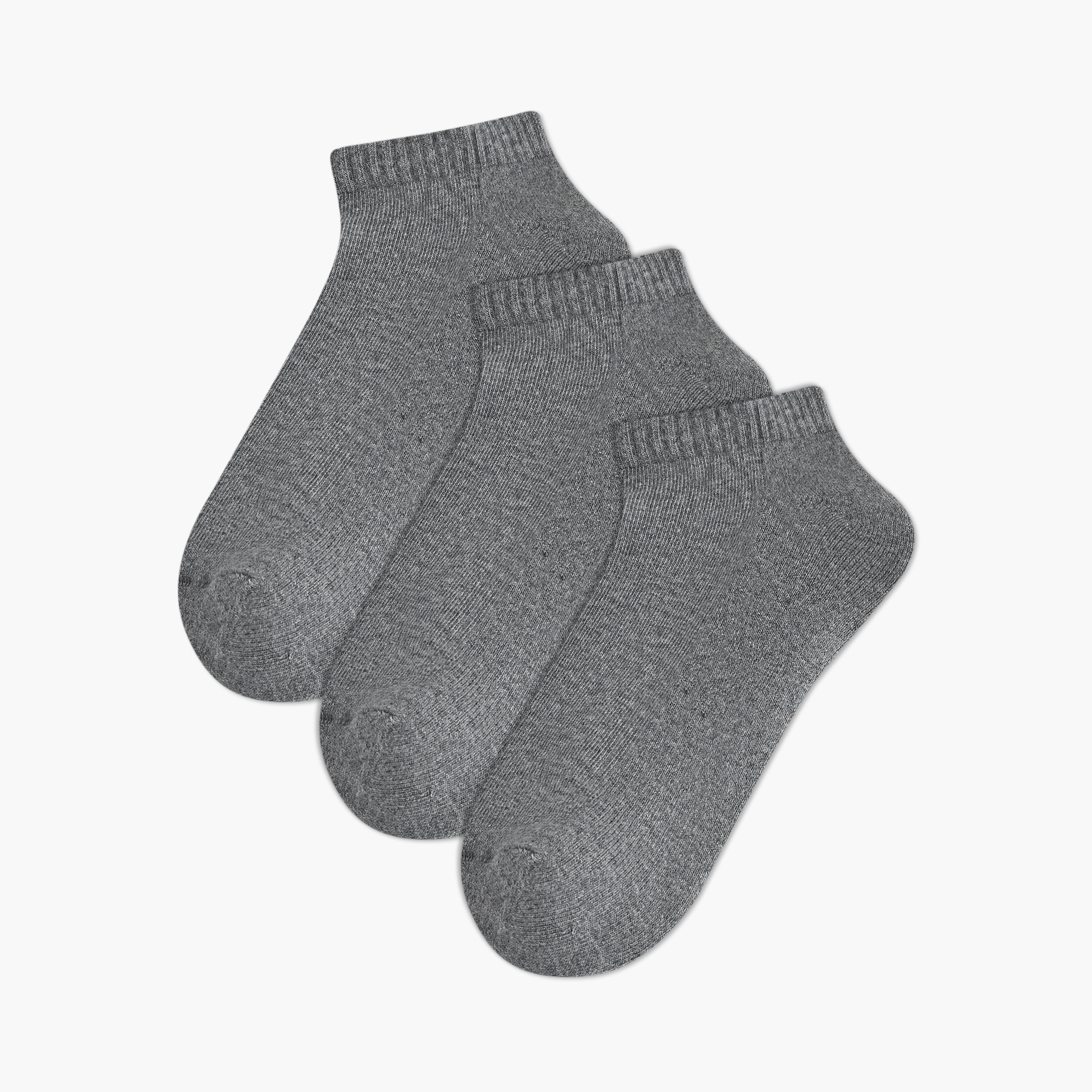 Men Socks Ankle Length Half Terry - Set of 3-men-socks-image-1