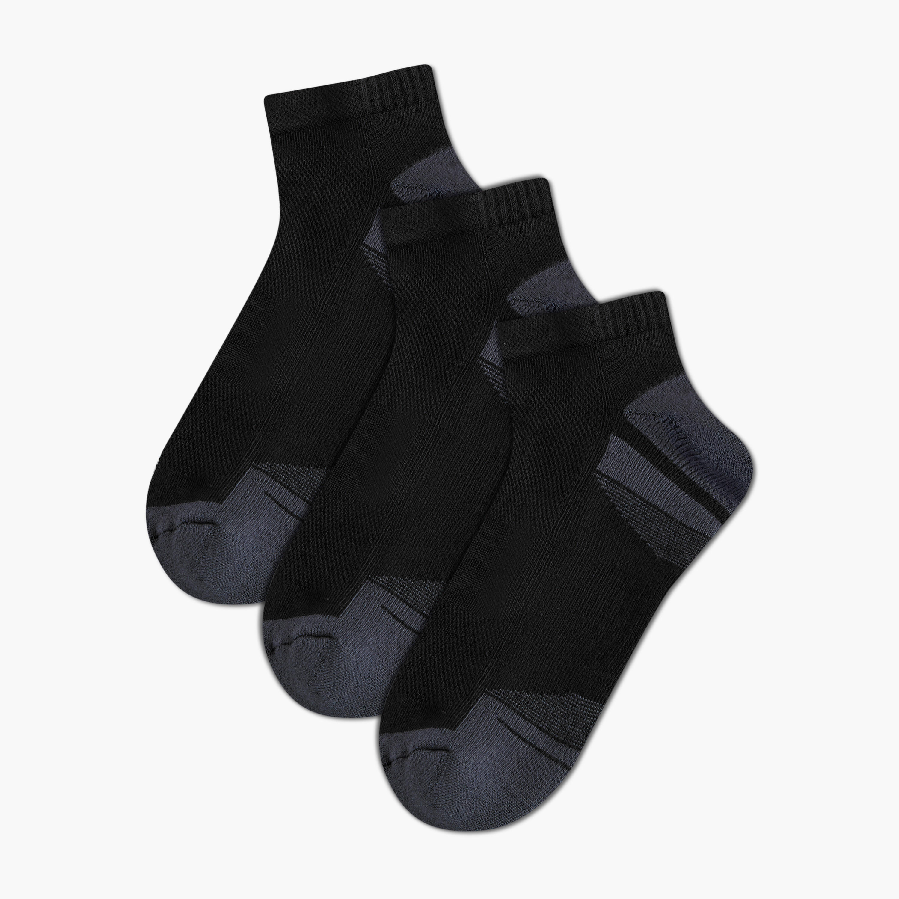 Men Socks Ankle Length Half Terry - Set of 3-men-socks-image-1