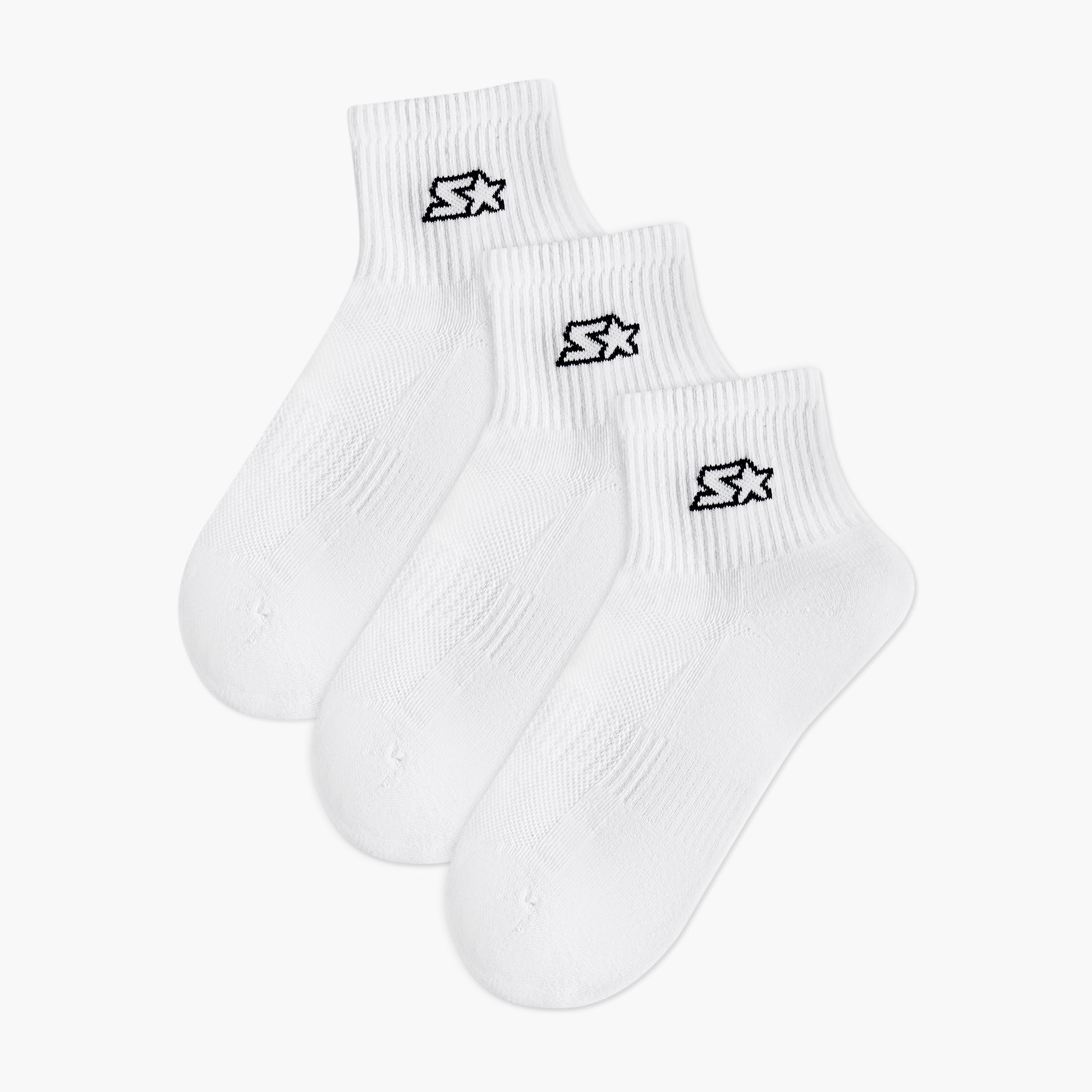 طقم جوارب 3 أزواج تيري بطول الكاحل للرجال من ستارتر-men-socks-image-5