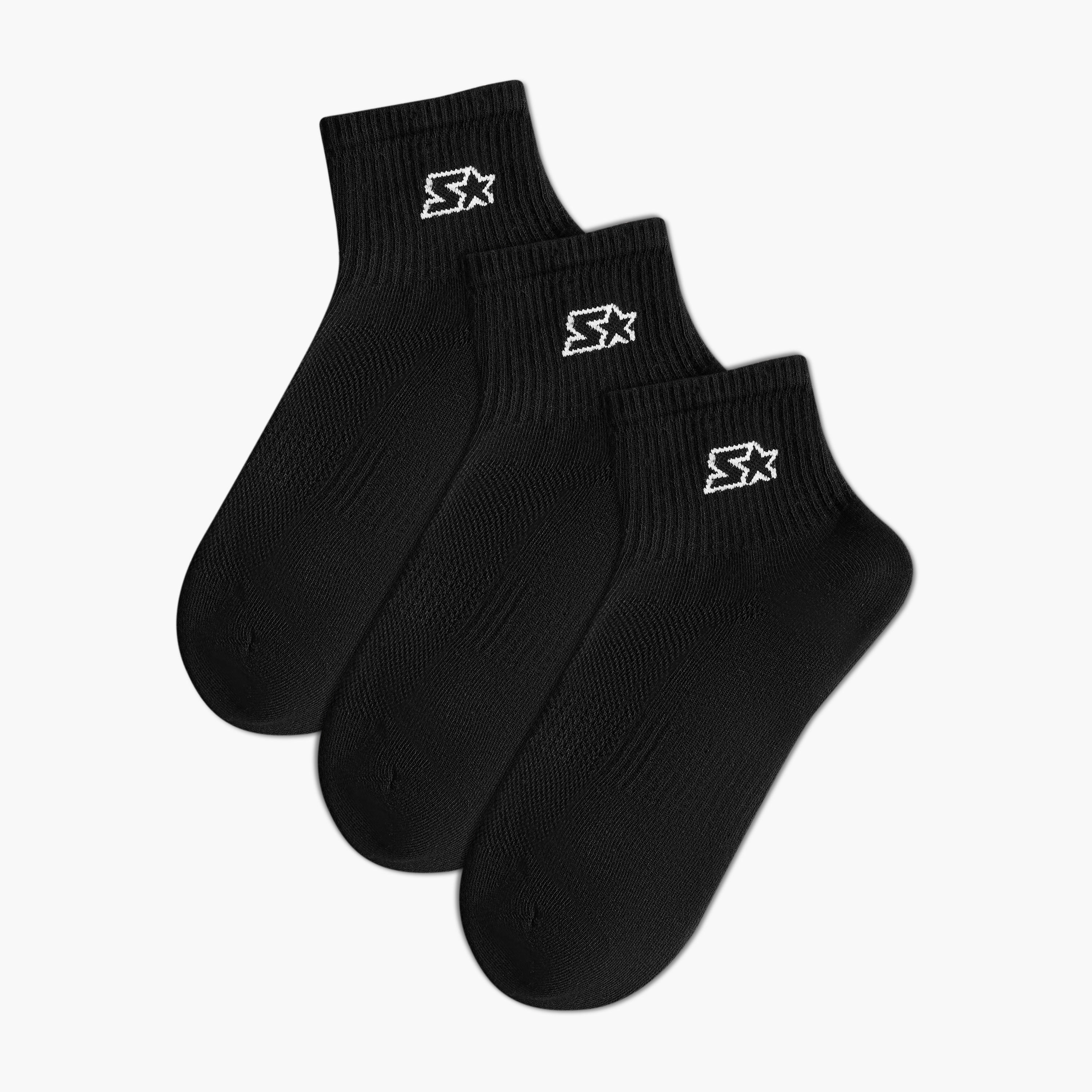 طقم جوارب 3 أزواج تيري بطول الكاحل للرجال من ستارتر-men-socks-image-5