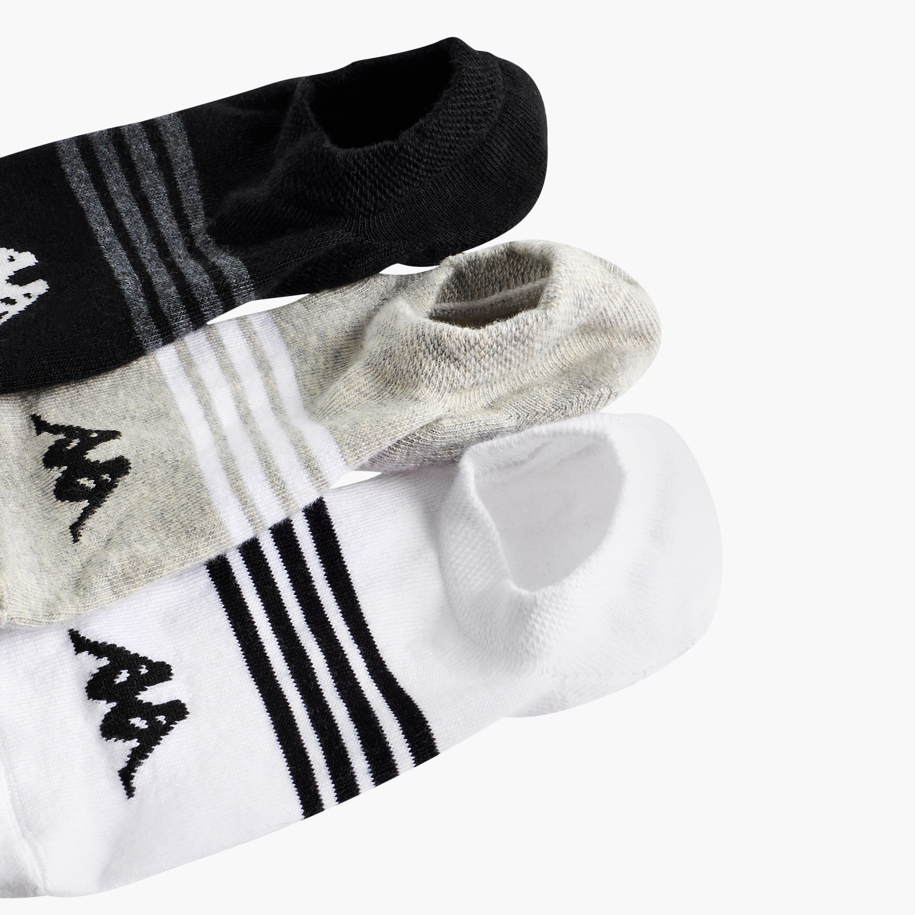 Kappa Men Invisible Socks - Set of 3-men-socks-image-4