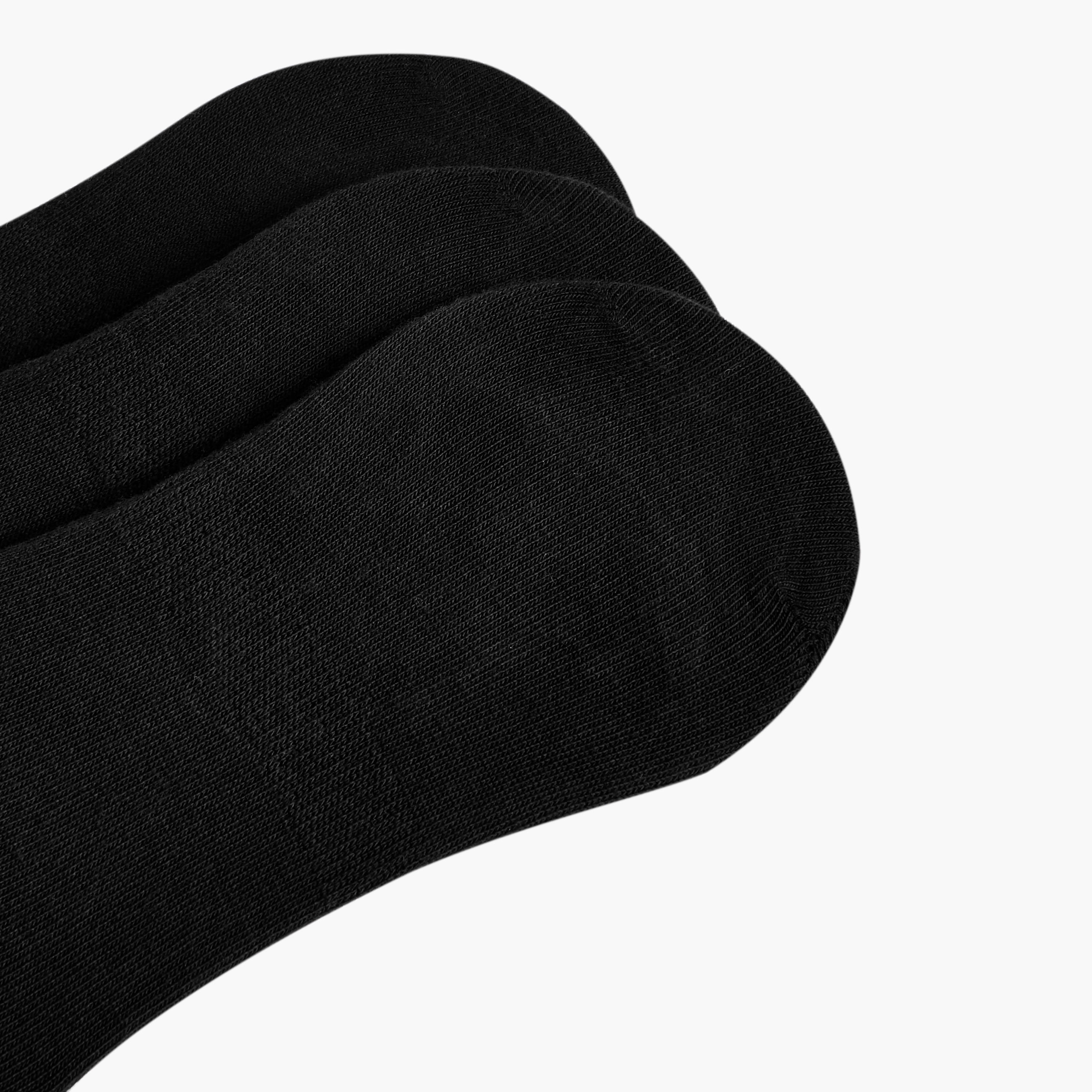 طقم جوارب غير مرئية بدون تيري 3 أزواج للرجال من كابا-men-socks-image-3