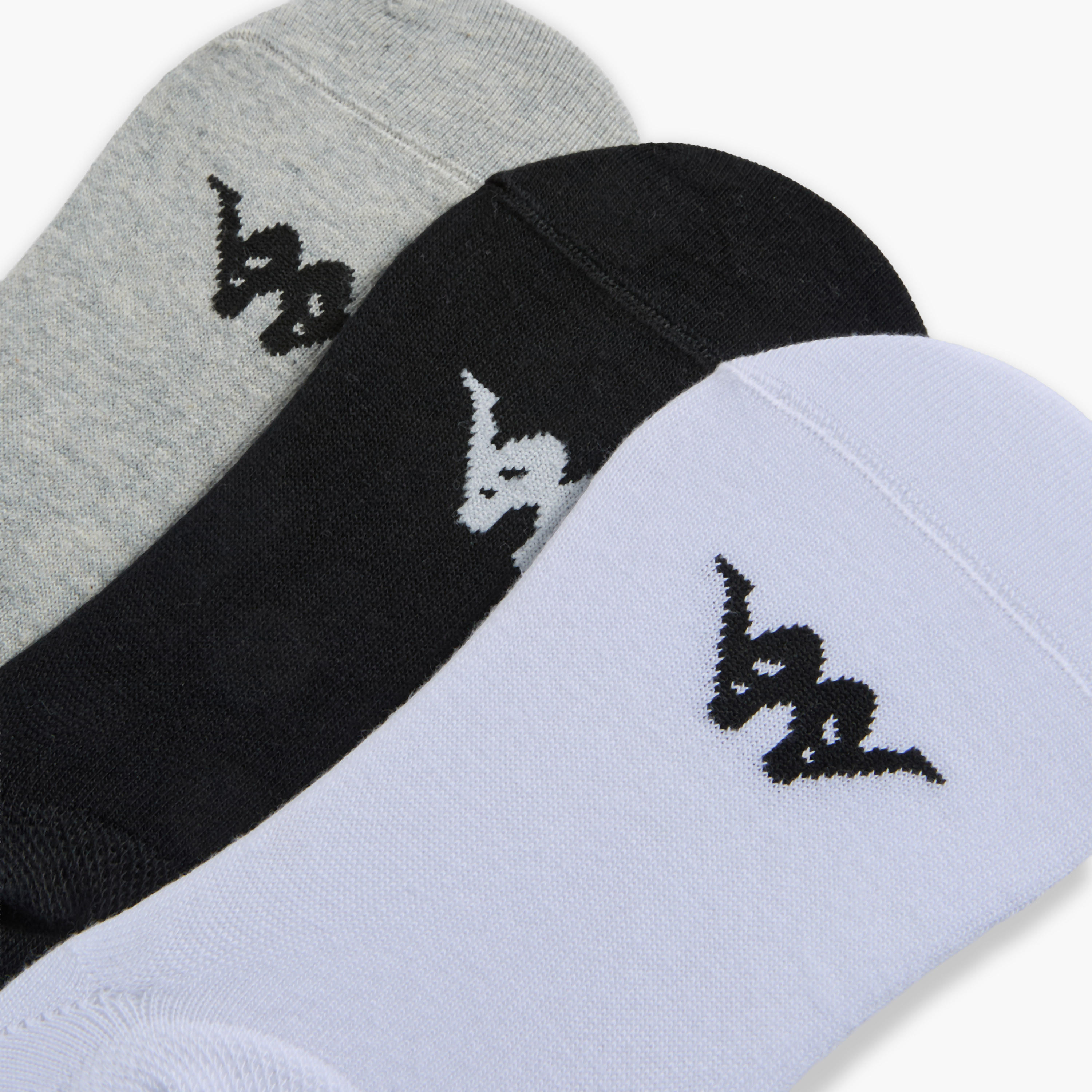 طقم جوارب غير مرئية 3 أزواج غير وبرية للرجال من كابا-men-socks-image-2