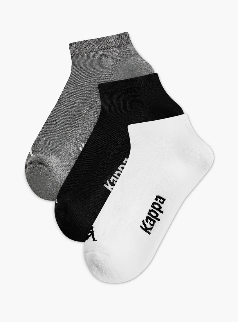 Kappa Men Ankle Length Socks Half Terry - Set of 3-men-socks-image-1
