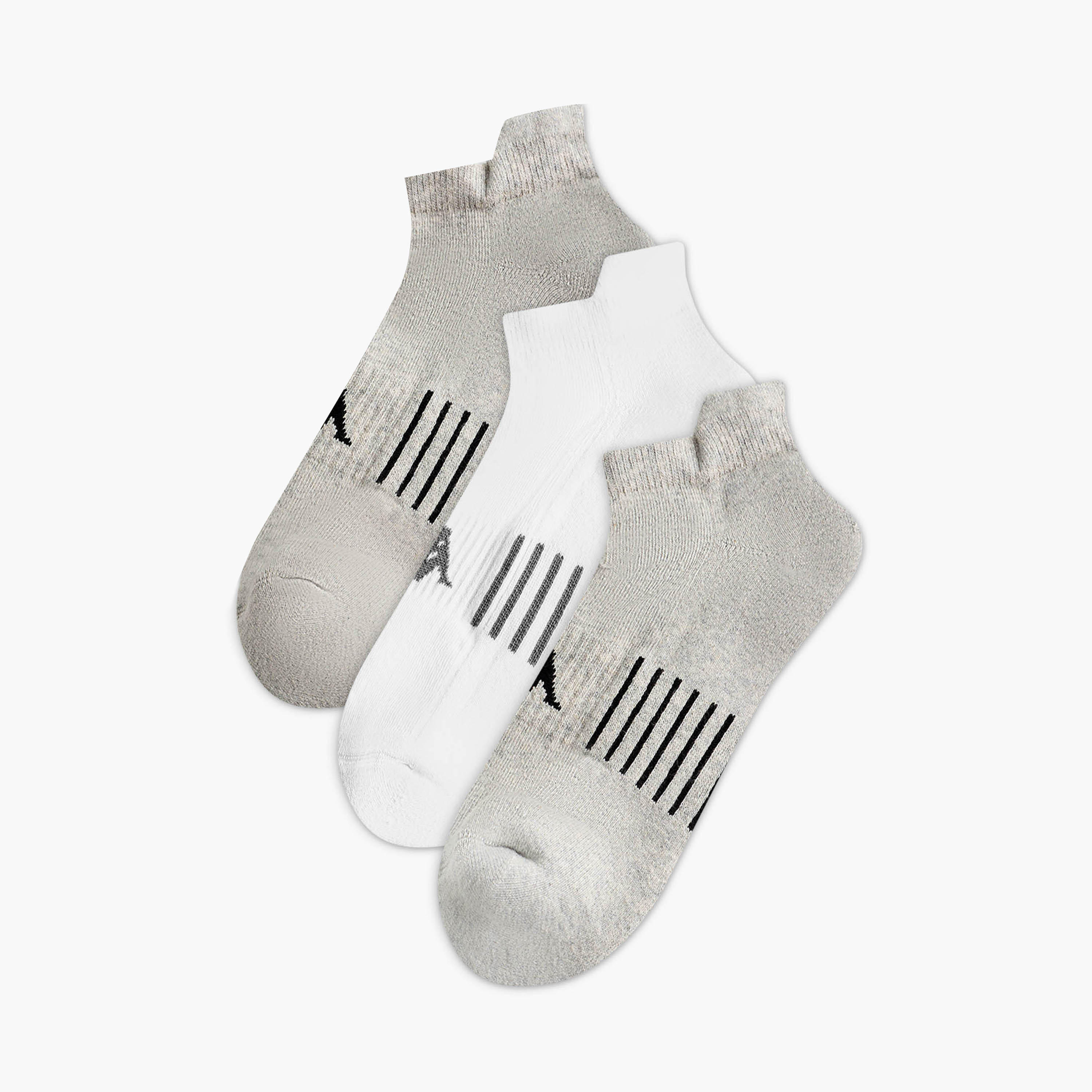 Kappa Men Ankle Length Socks Half Terry - Set of 3-men-socks-image-1