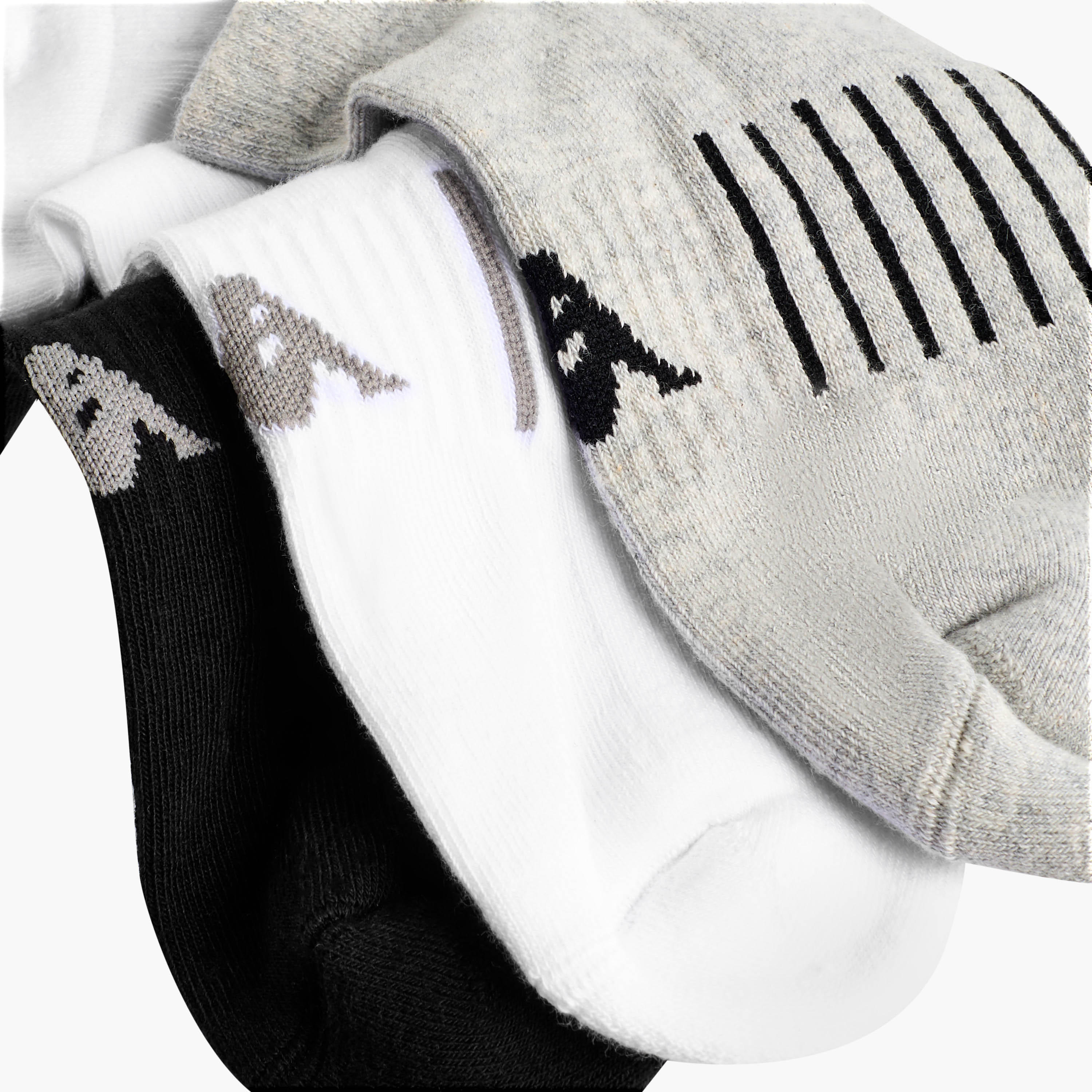 Kappa Men Ankle Length Socks Half Terry - Set of 3-men-socks-image-4