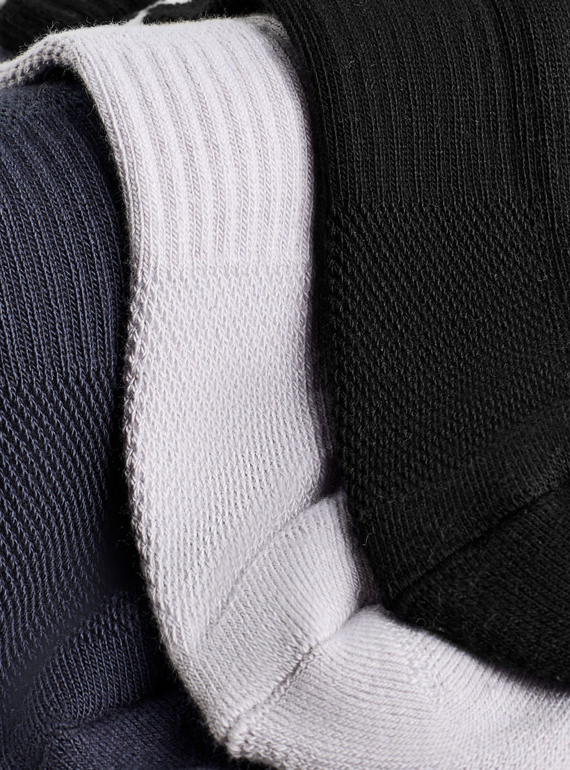 طقم جوارب نصف تيري 3 أزواج بطول الكاحل للرجال من كابا-men-socks-image-4