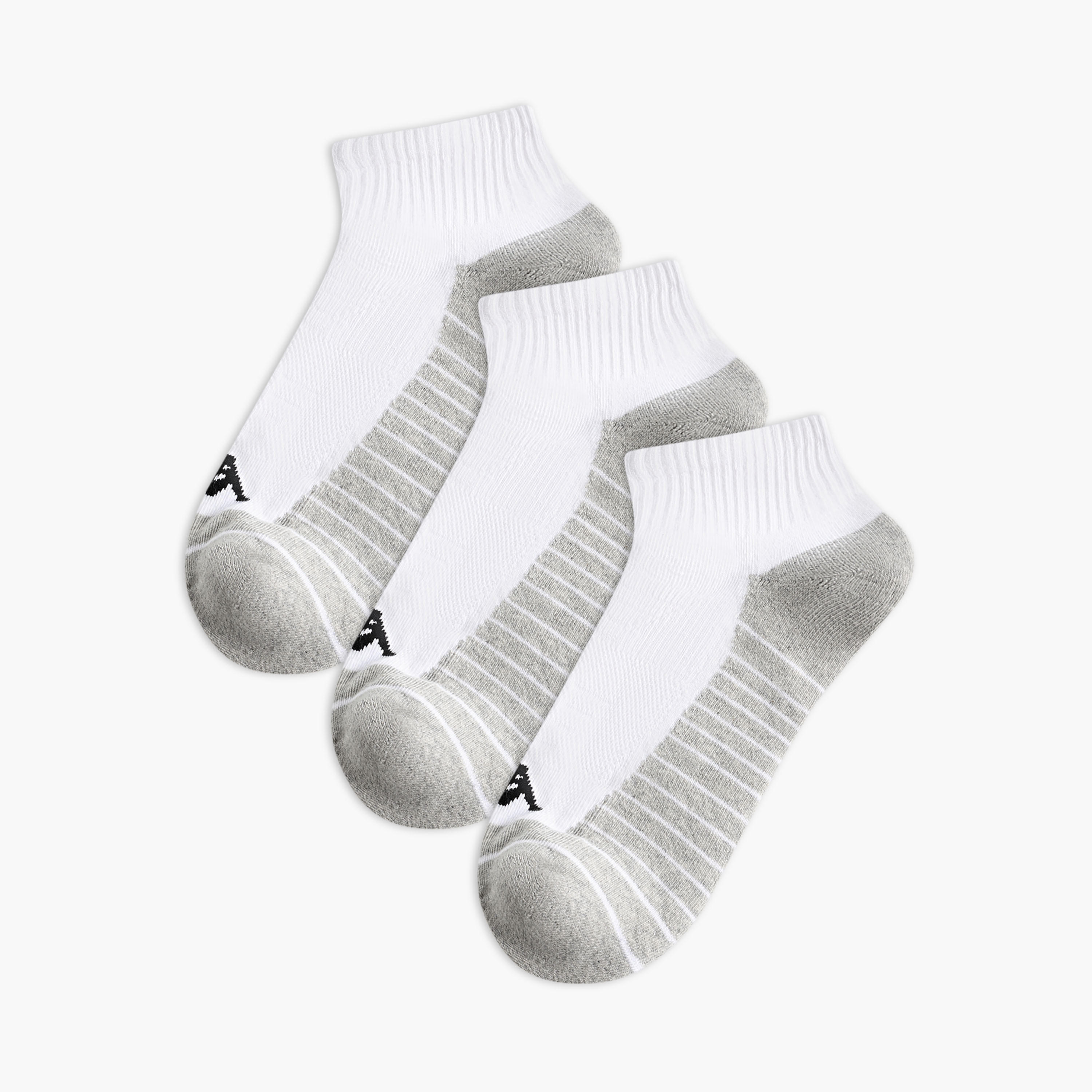 Kappa Men Socks Ankle Length Half Terry - Set of 3-men-socks-image-1