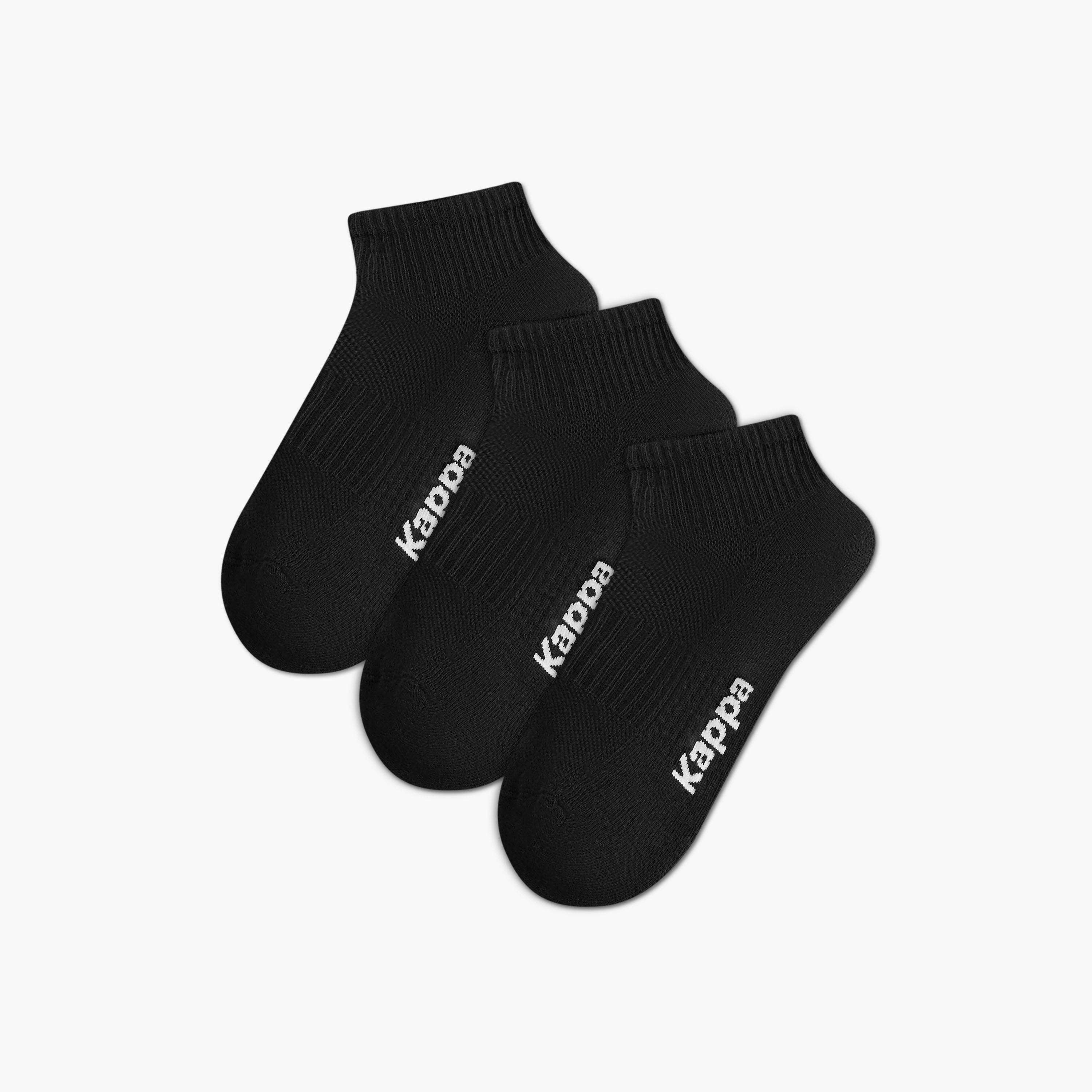 طقم جوارب نصف تيري 3 أزواج بطول الكاحل للرجال من كابا-men-socks-image-1