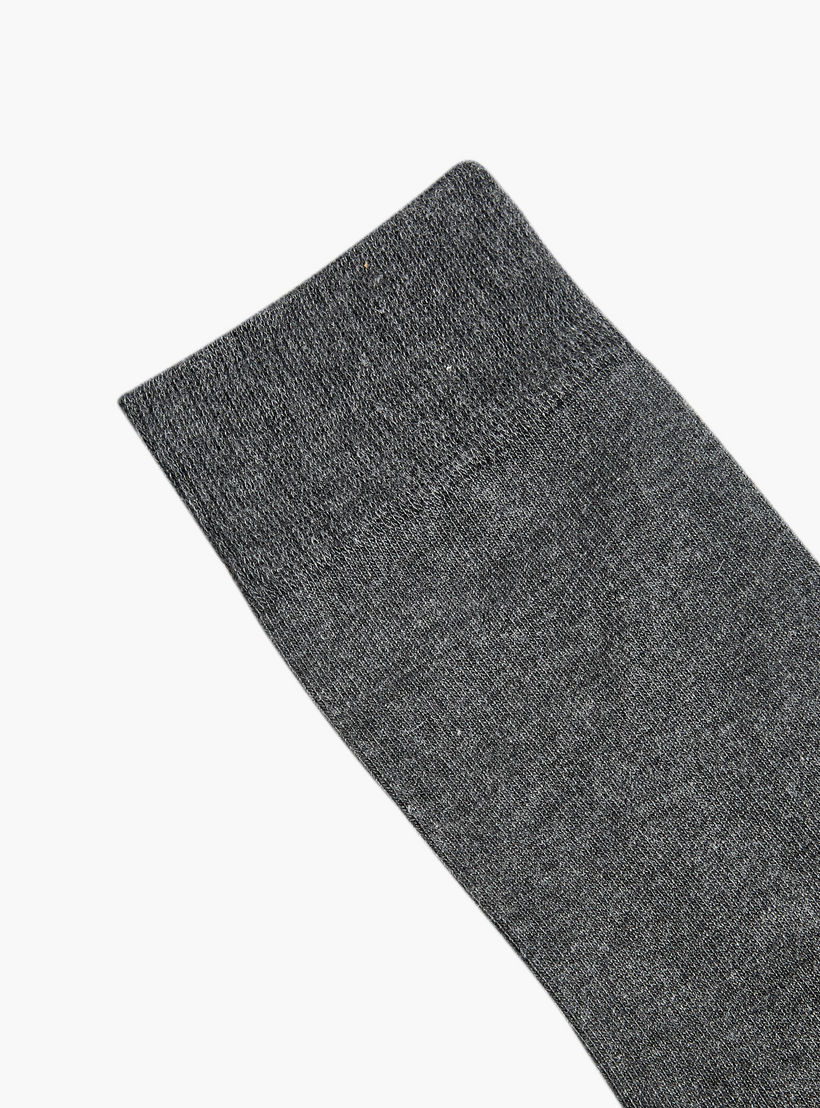 طقم جوارب 3 أزواج غير وبري بطول ربلة الساق للرجال-men-socks-image-3