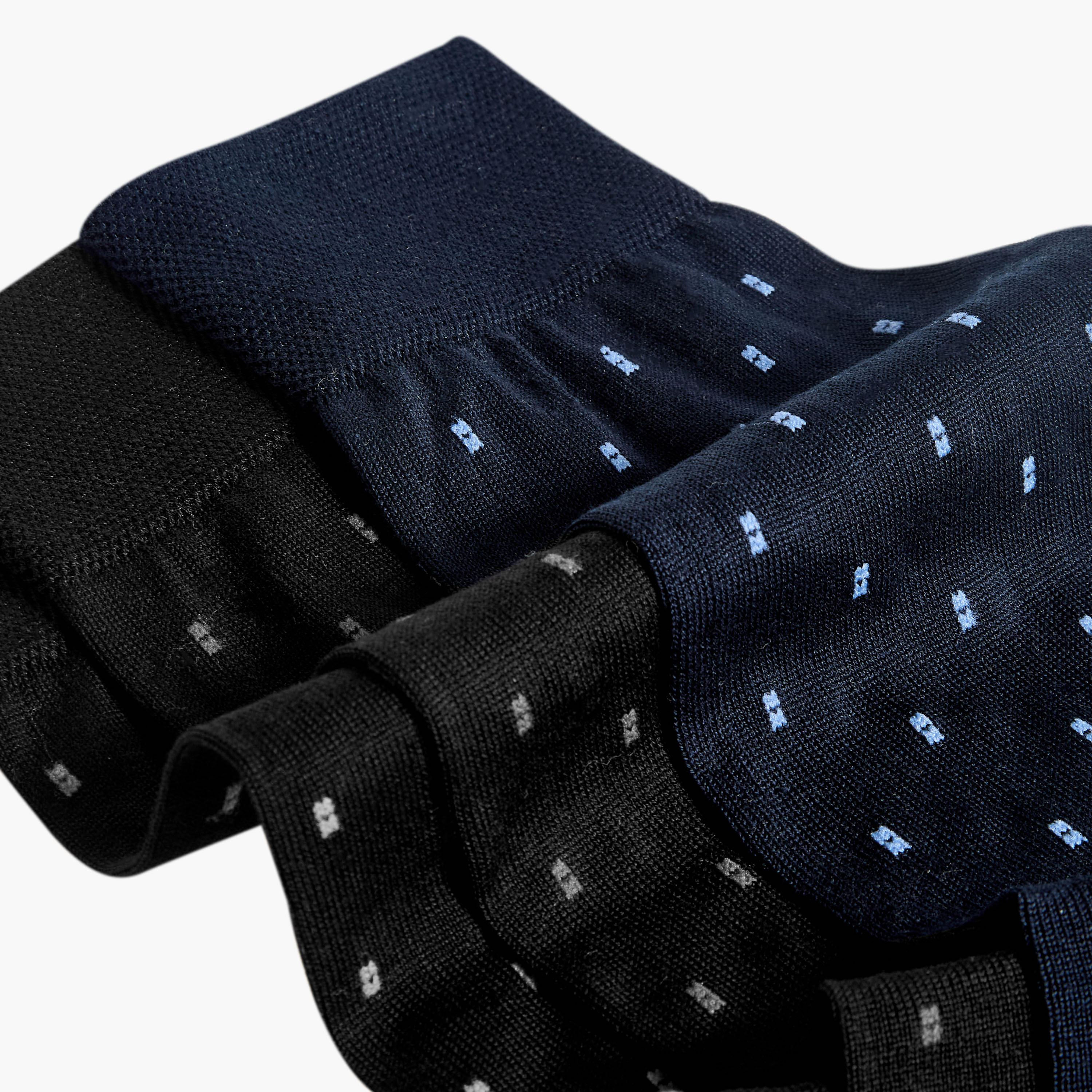 جوارب رجالي طويلة بدون تيري - 3 أزواج-men-socks-image-2