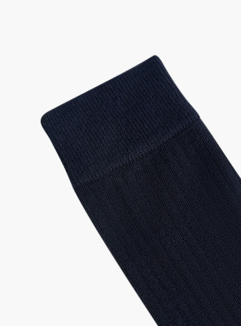 طقم جوارب رجالي 3 أزواج بدون تيري متوسطة الطول-men-socks-image-3