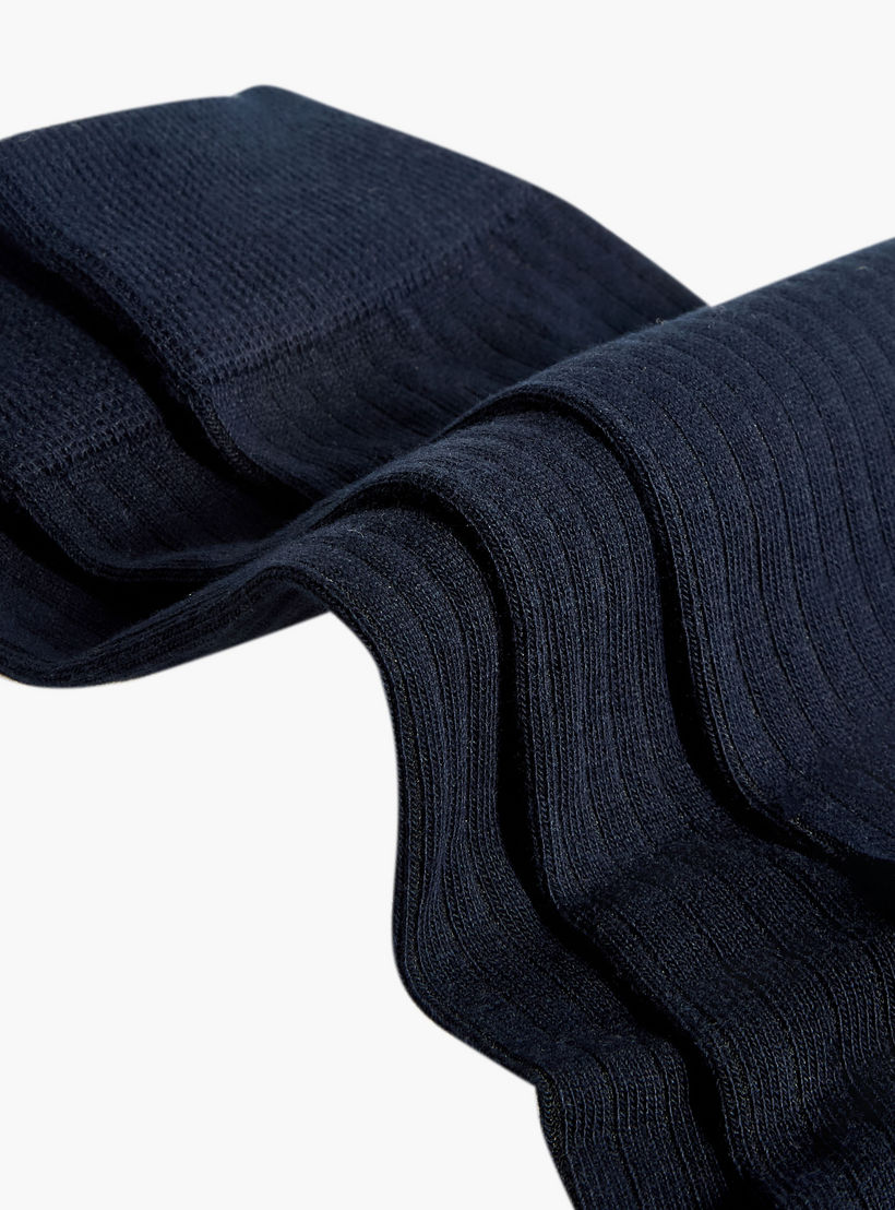 طقم جوارب رجالي 3 أزواج بدون تيري متوسطة الطول-men-socks-image-4