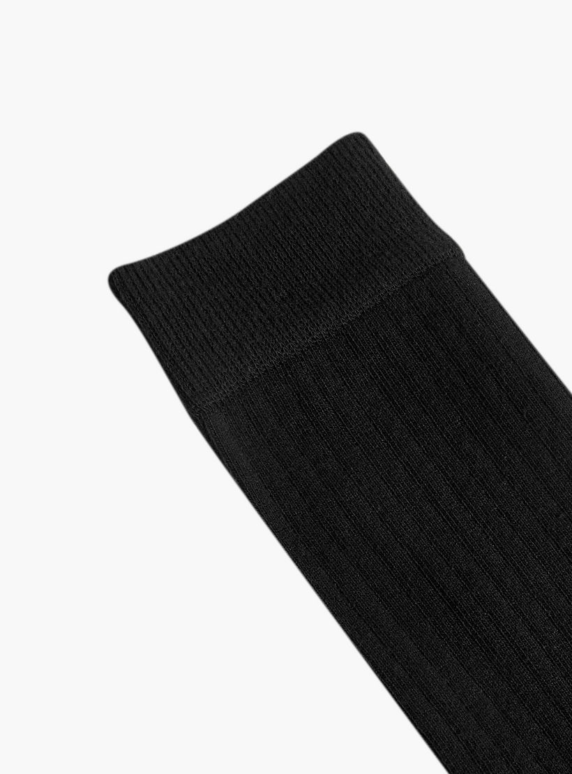 طقم جوارب رجالي 3 أزواج بدون تيري متوسطة الطول-men-socks-image-3