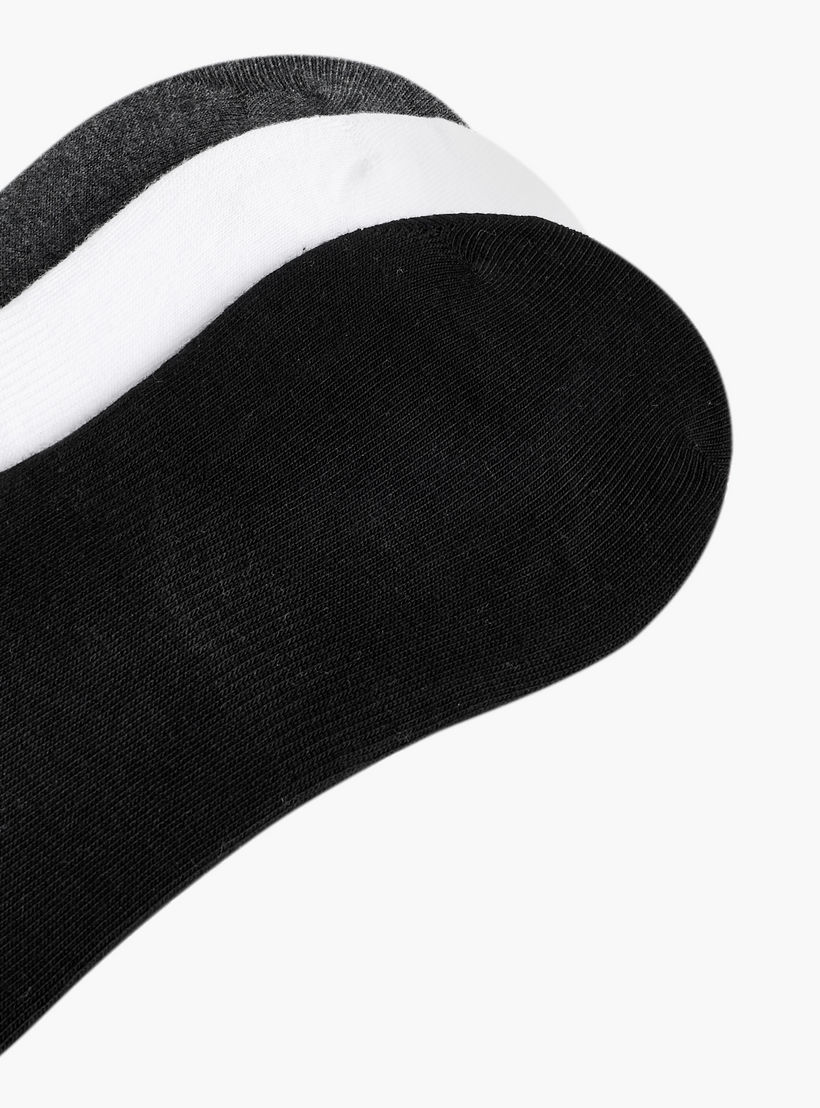 طقم جوارب غير مرئية بدون تيري 3 أزواج للرجال-men-socks-image-3