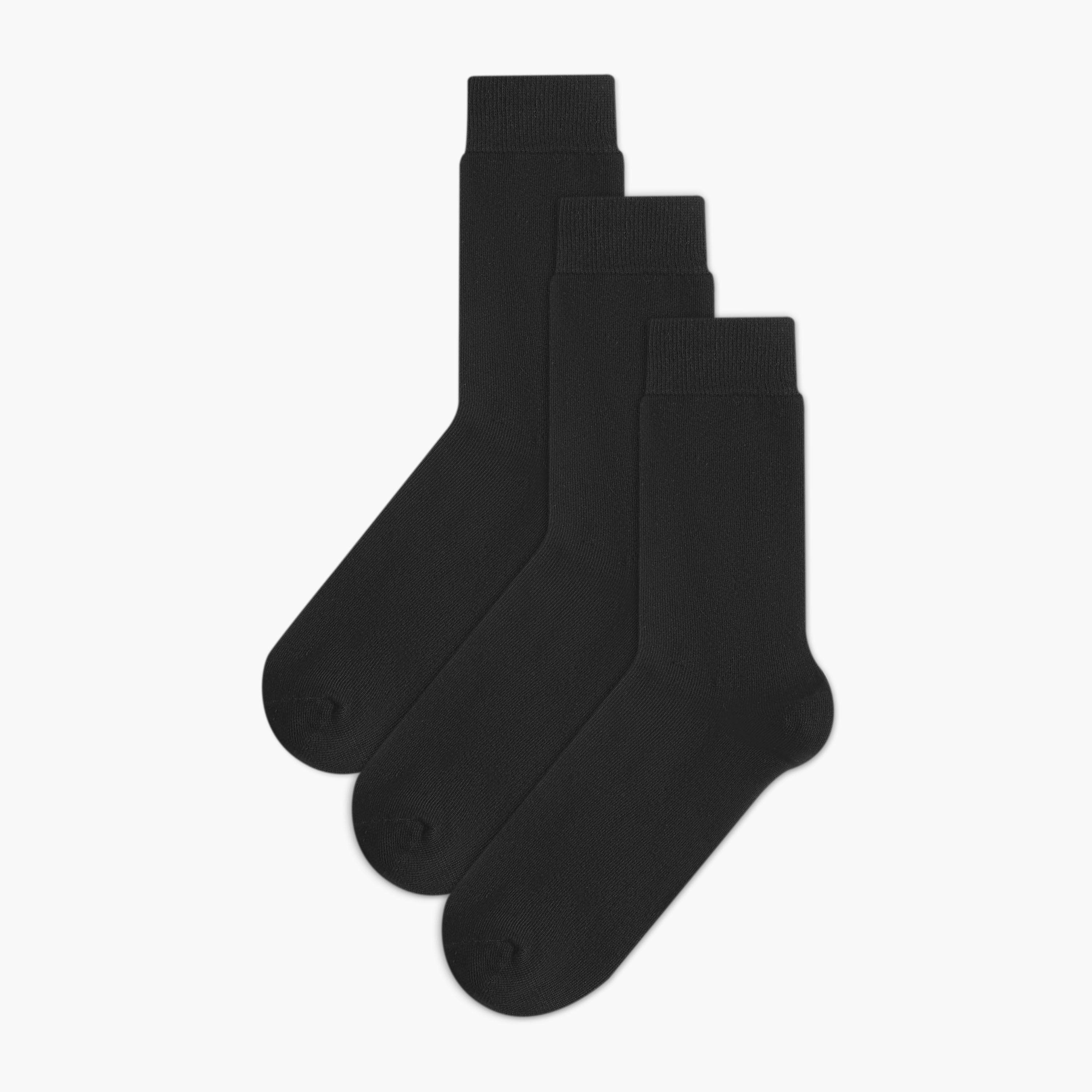 طقم جوارب رجالي 3 أزواج غير وبري بطول ربلة الساق-men-socks-image-1