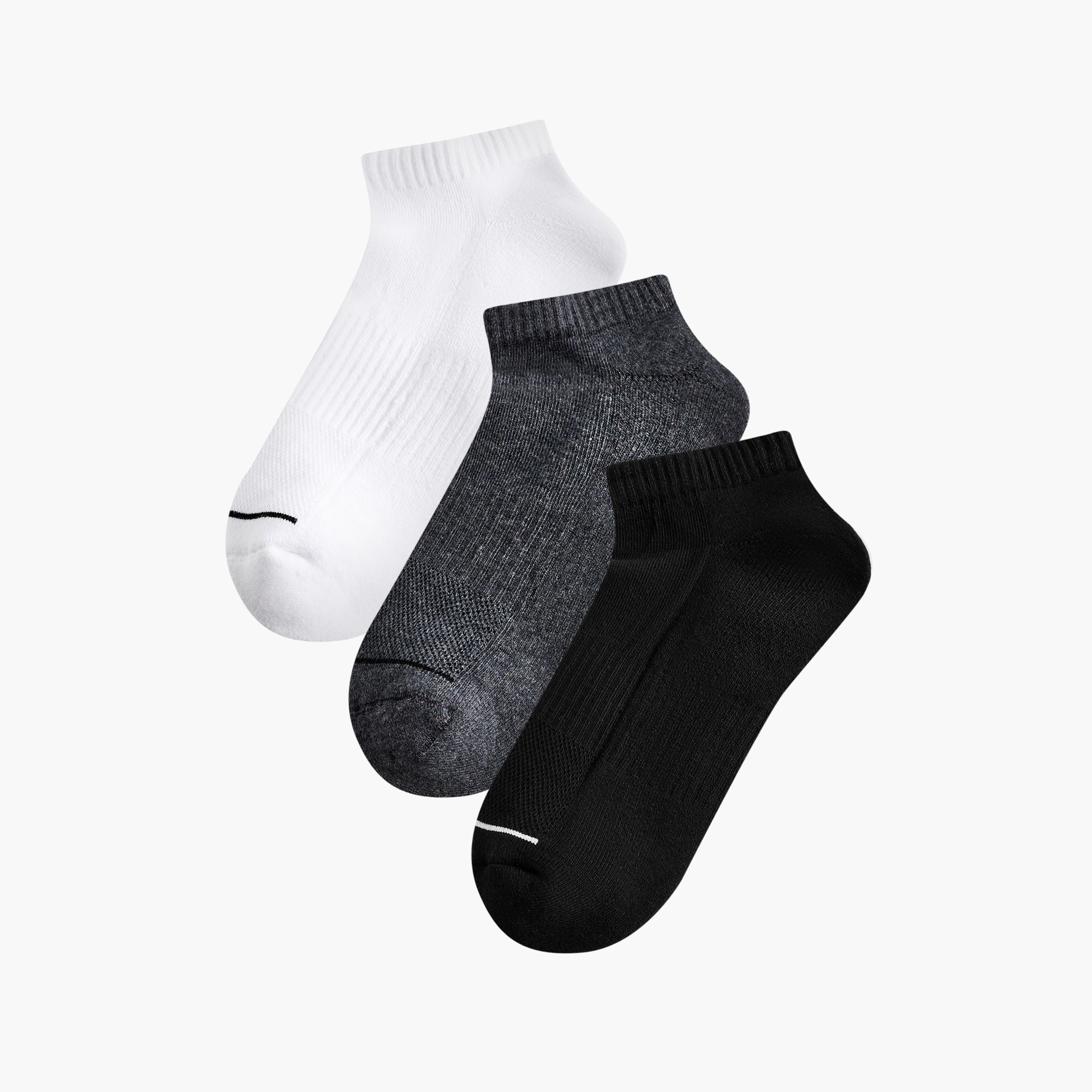 طقم جوارب نصف تيري 3 أزواج بطول الكاحل للرجال-men-socks-image-5