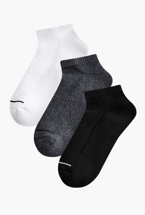 Men Socks Ankle Length Half Terry - Set of 3-men-socks-image-1