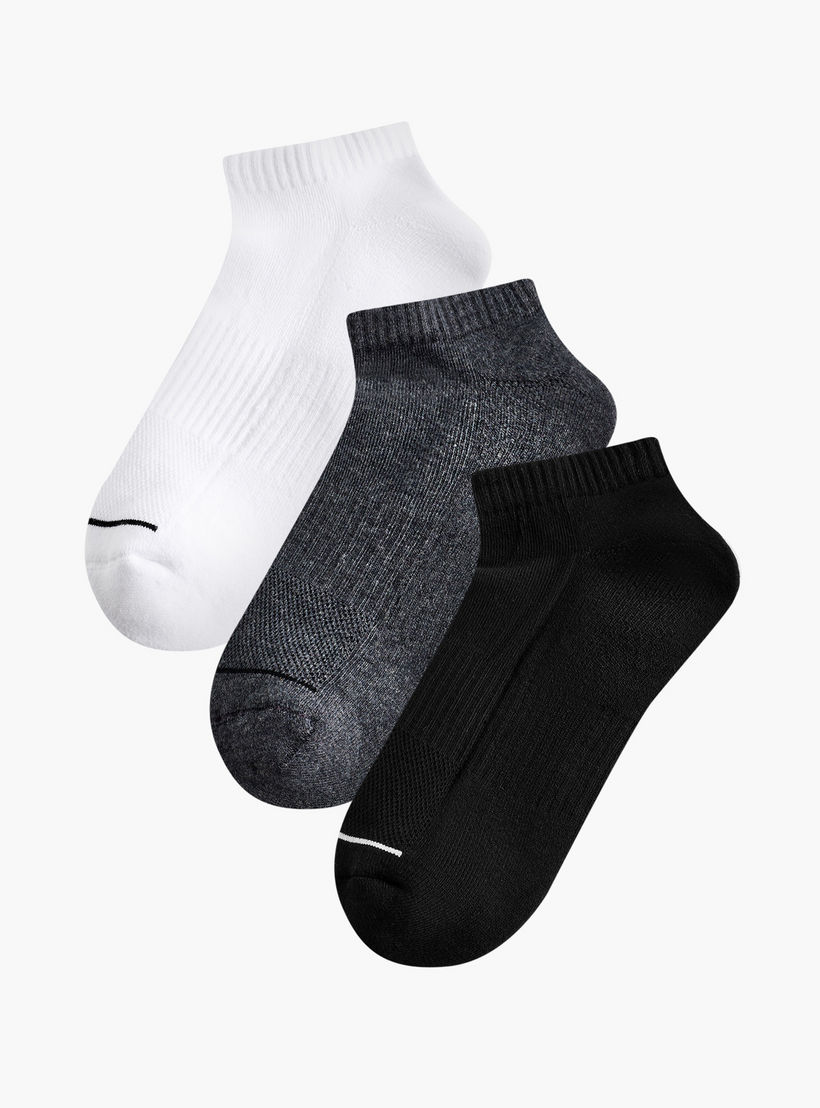 Men Socks Ankle Length Half Terry - Set of 3-men-socks-image-1