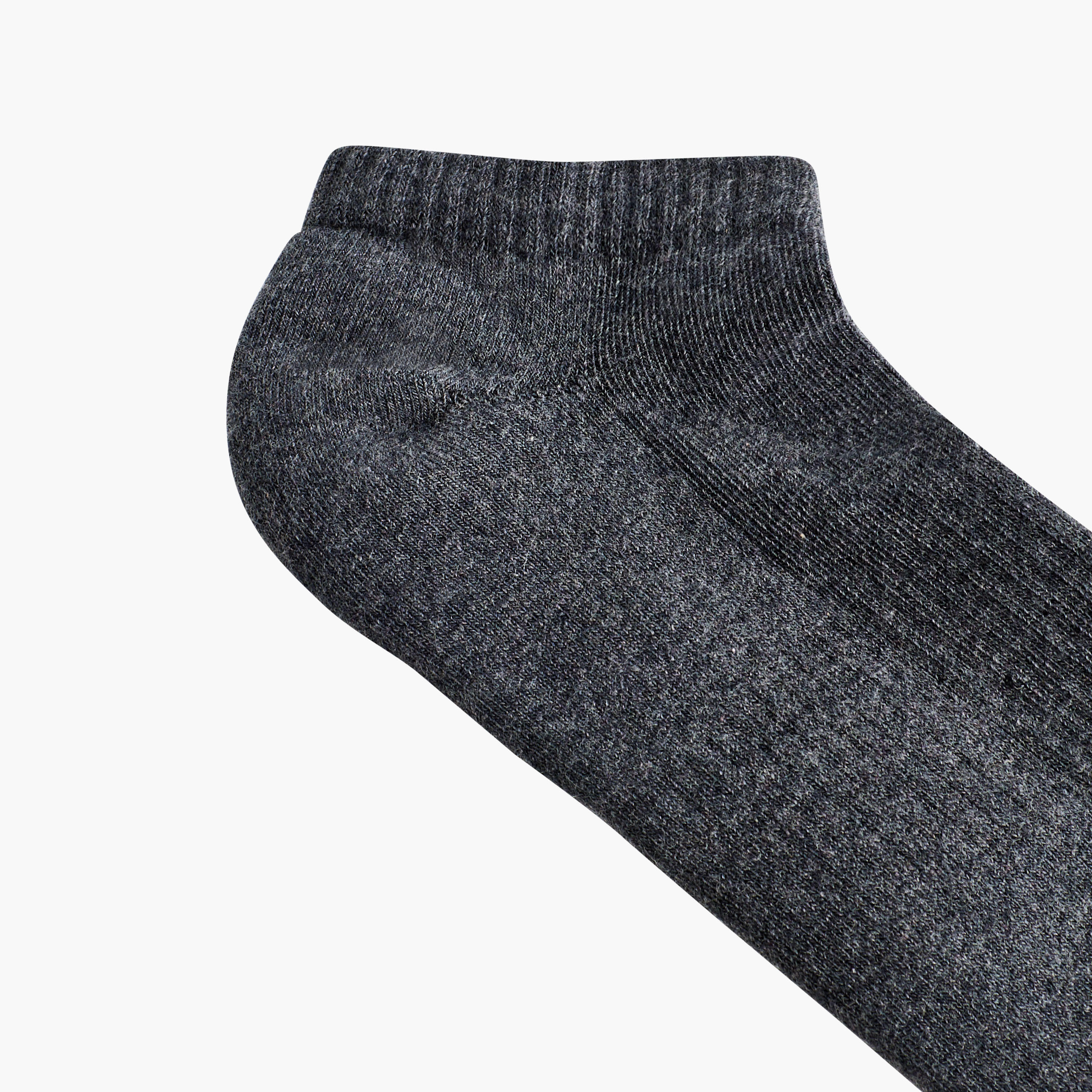 طقم جوارب نصف تيري 3 أزواج بطول الكاحل للرجال-men-socks-image-1