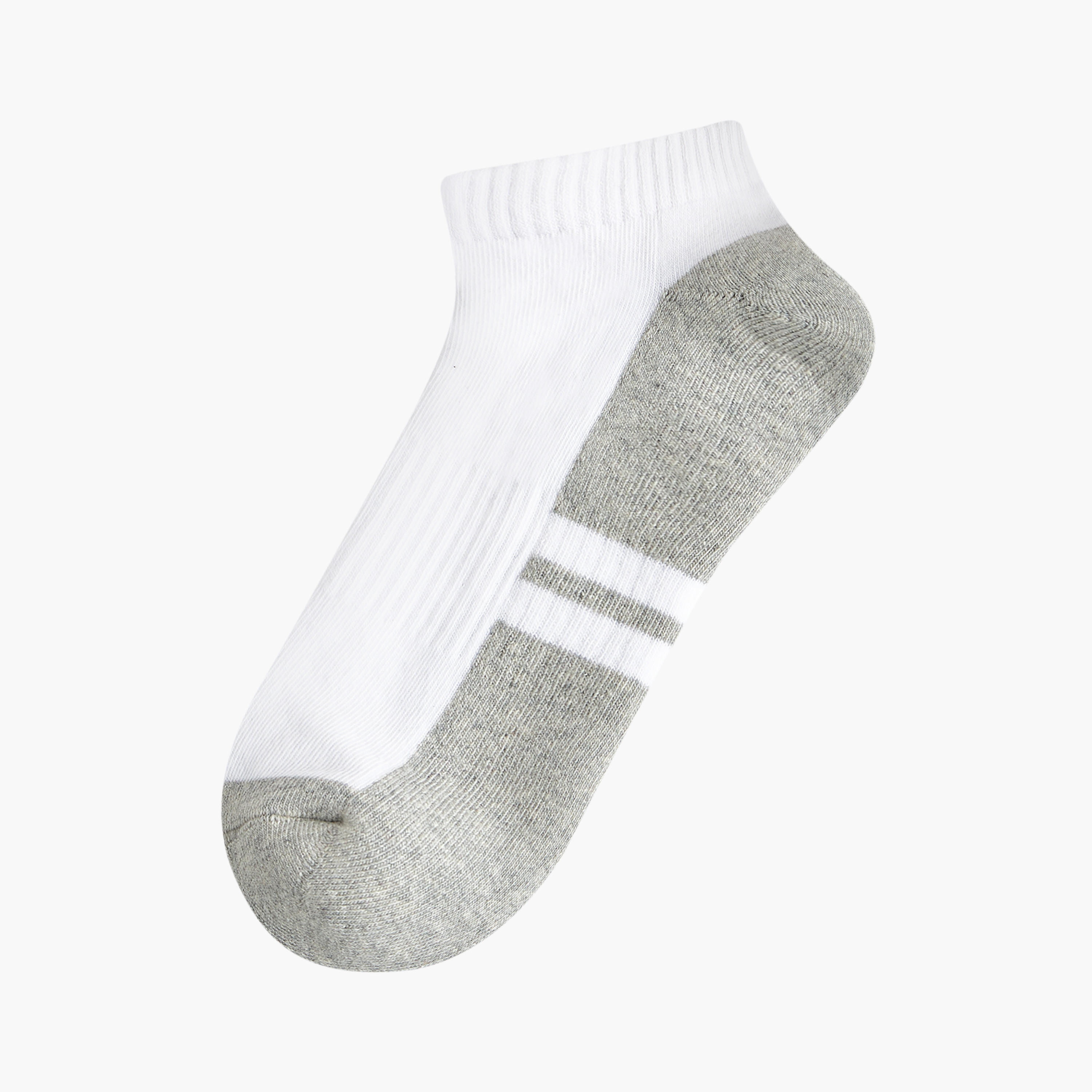 طقم جوارب نصف تيري 3 أزواج بطول الكاحل للرجال-men-socks-image-4