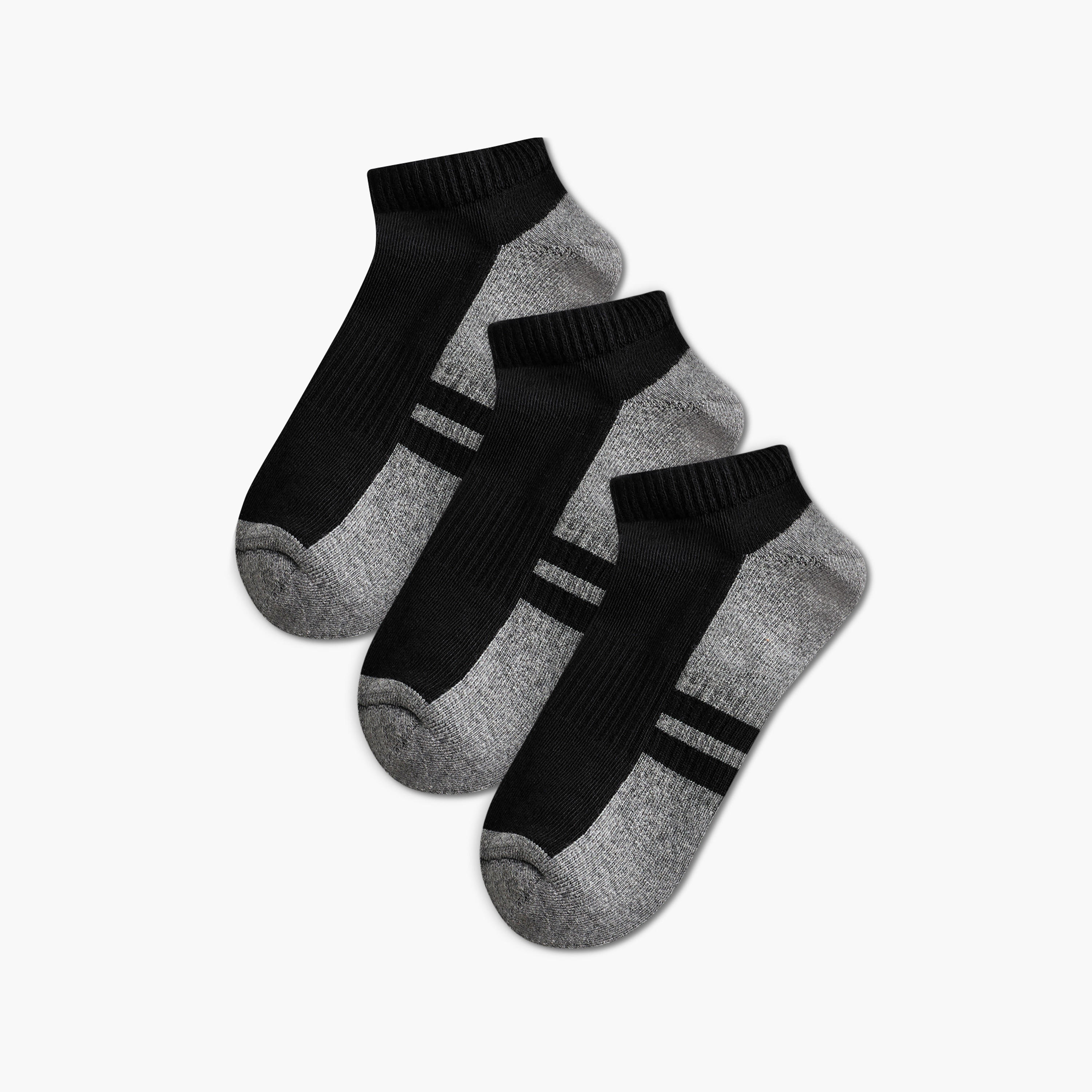 Men Socks Ankle Length Half Terry - Set of 3-men-socks-image-1
