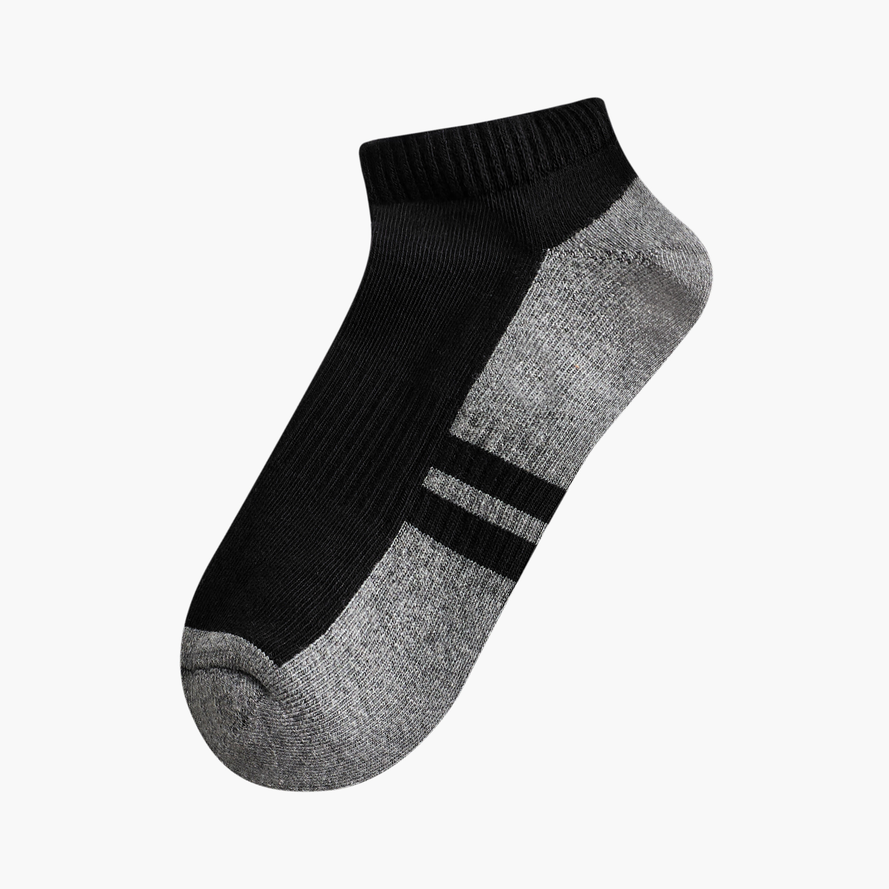 طقم جوارب نصف تيري 3 أزواج بطول الكاحل للرجال-men-socks-image-2